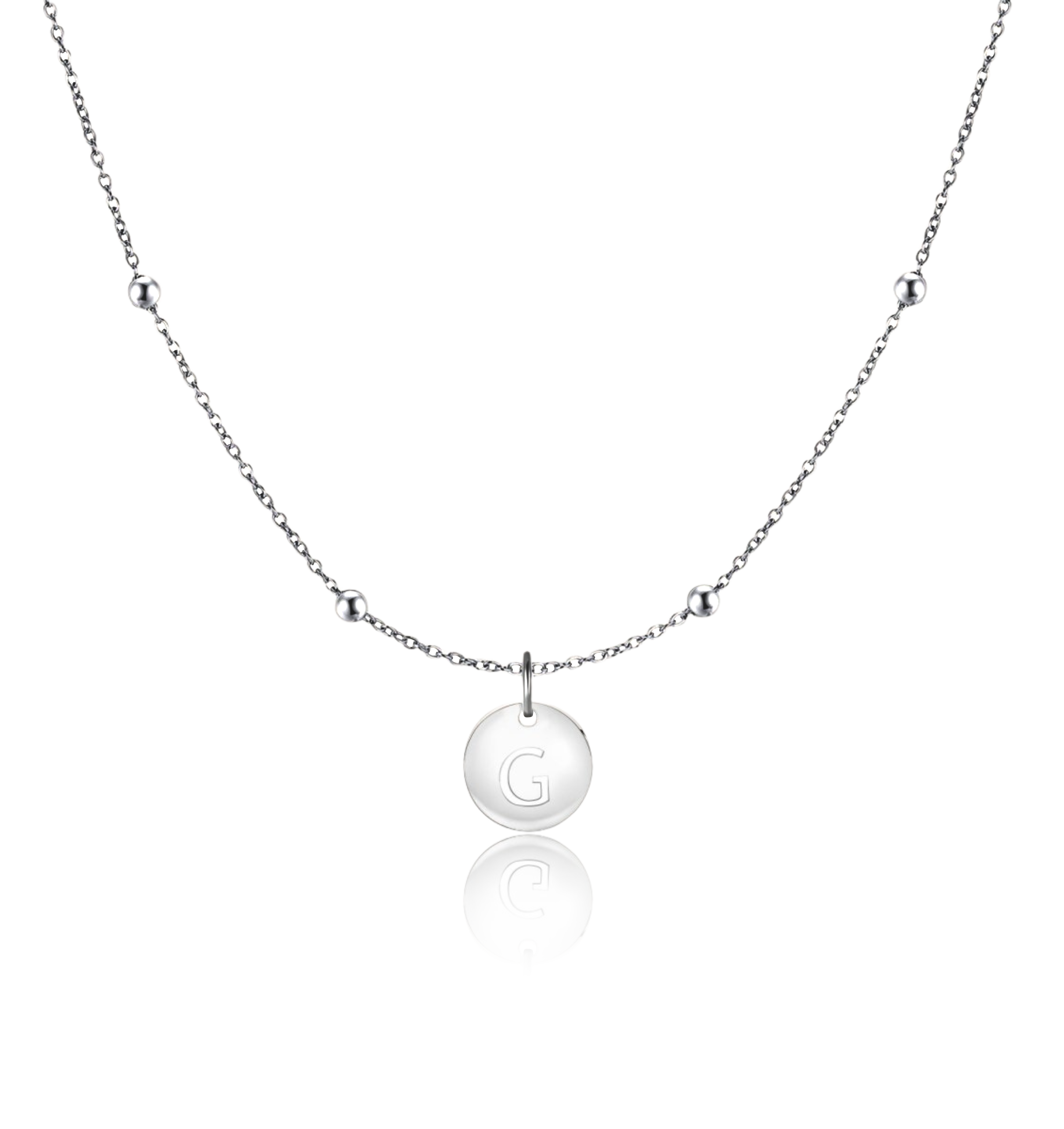 Initial Circle Necklace