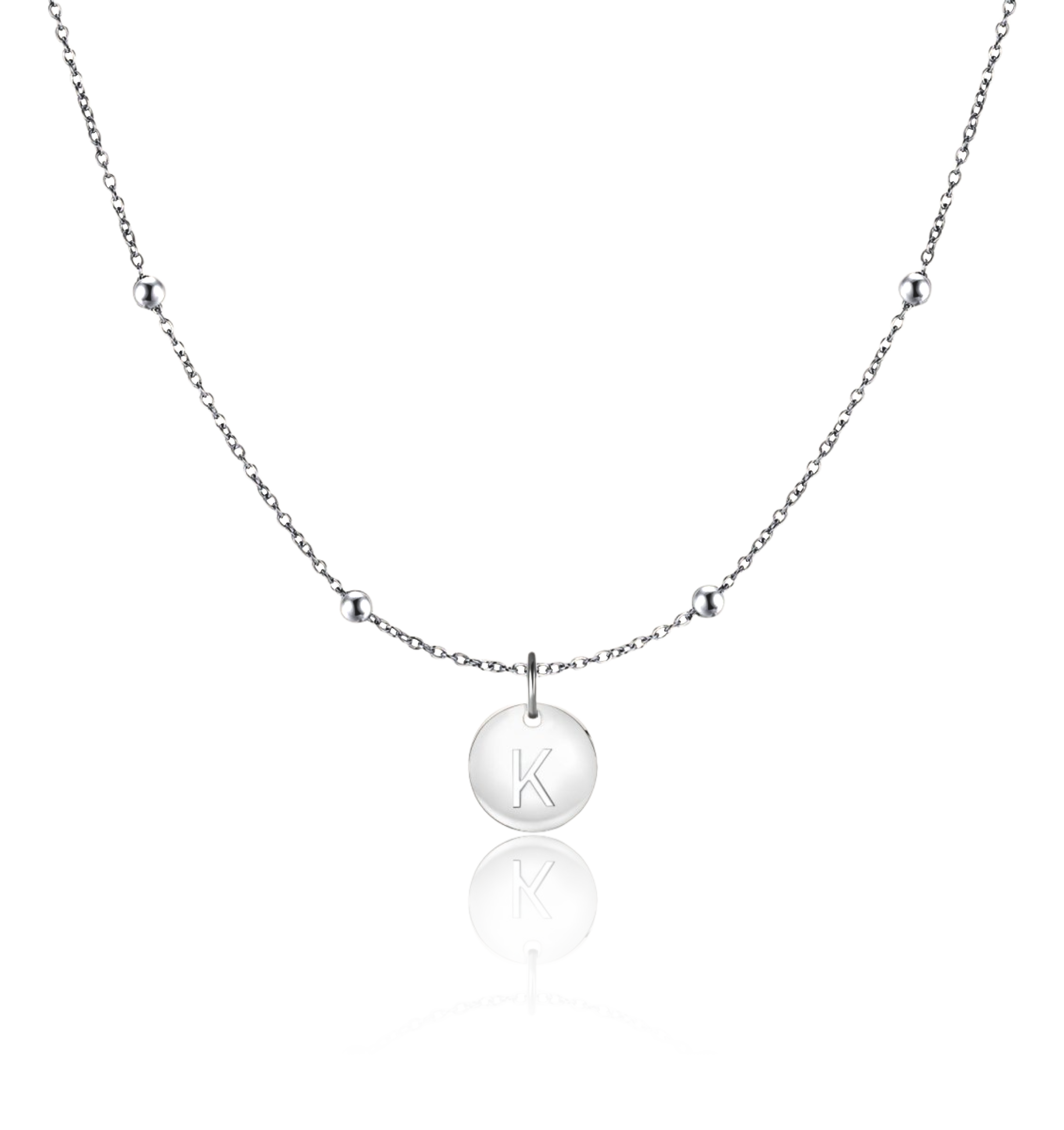 Initial Circle Necklace