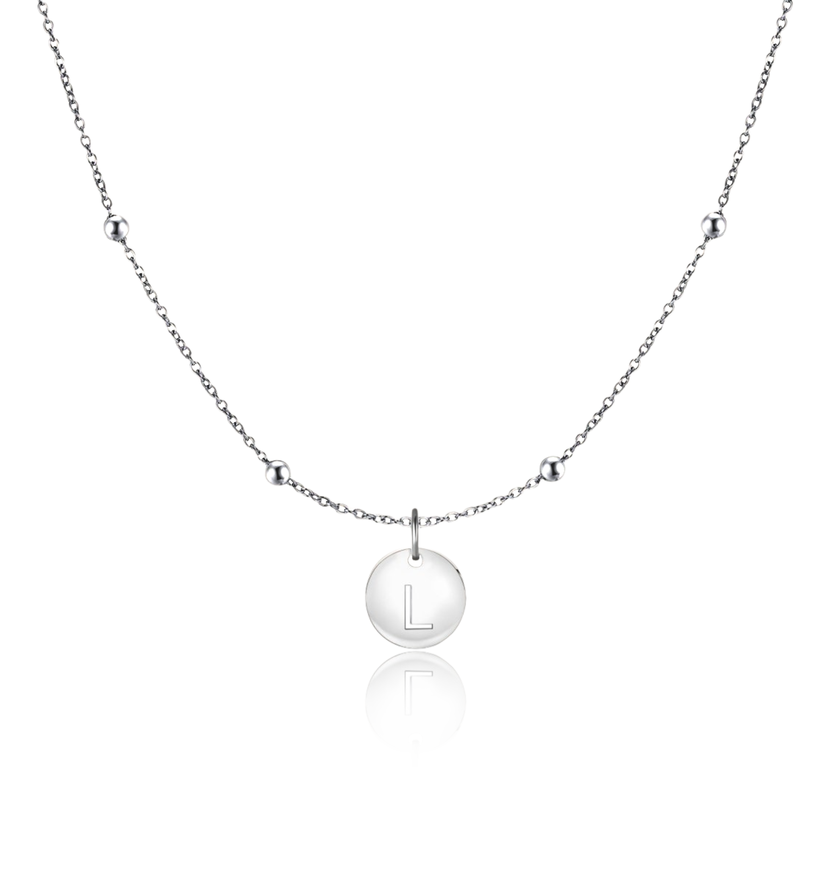 Initial Circle Necklace