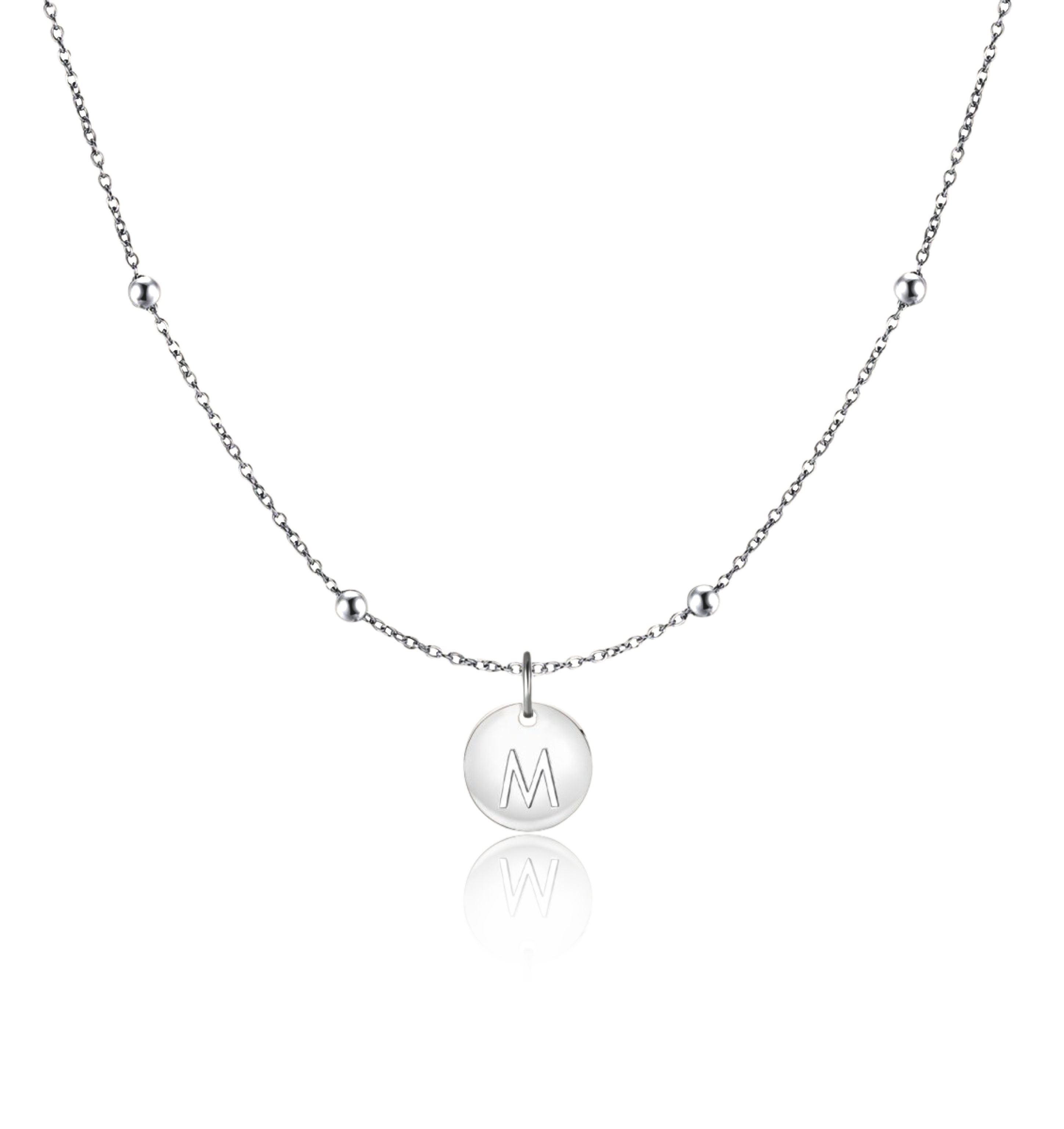 Initial Circle Necklace