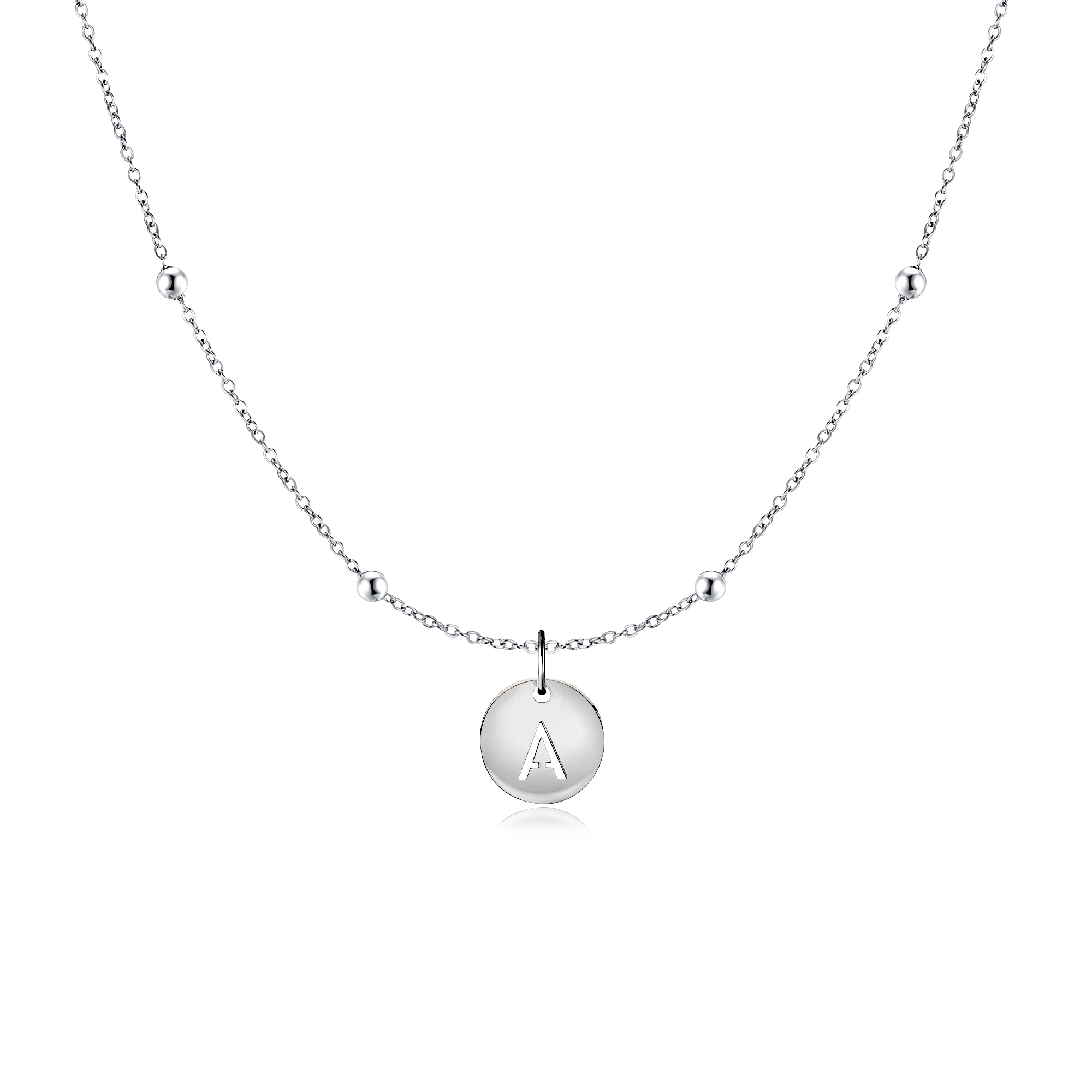 Initial Circle Necklace