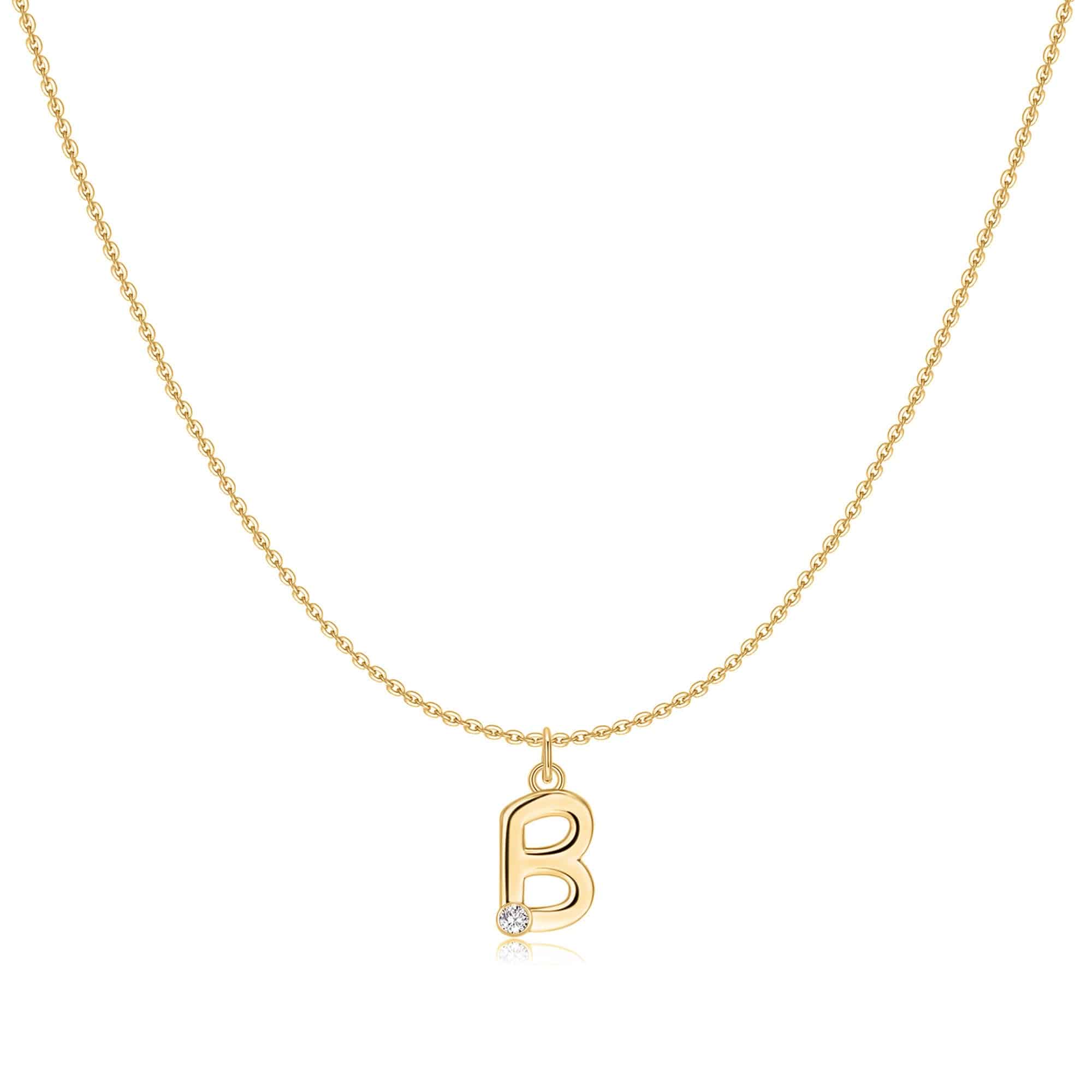 "Initial Glitter" Necklace - SophiaJewels