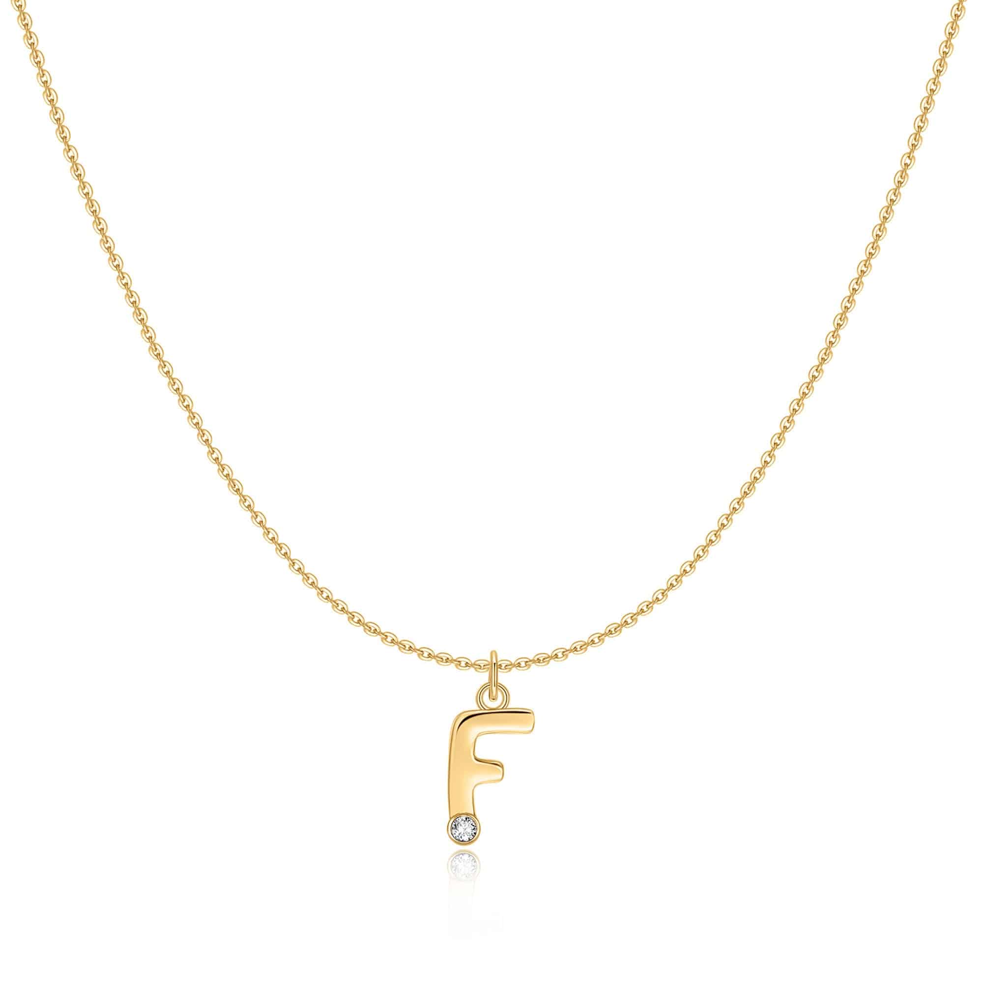 "Initial Glitter" Necklace - SophiaJewels