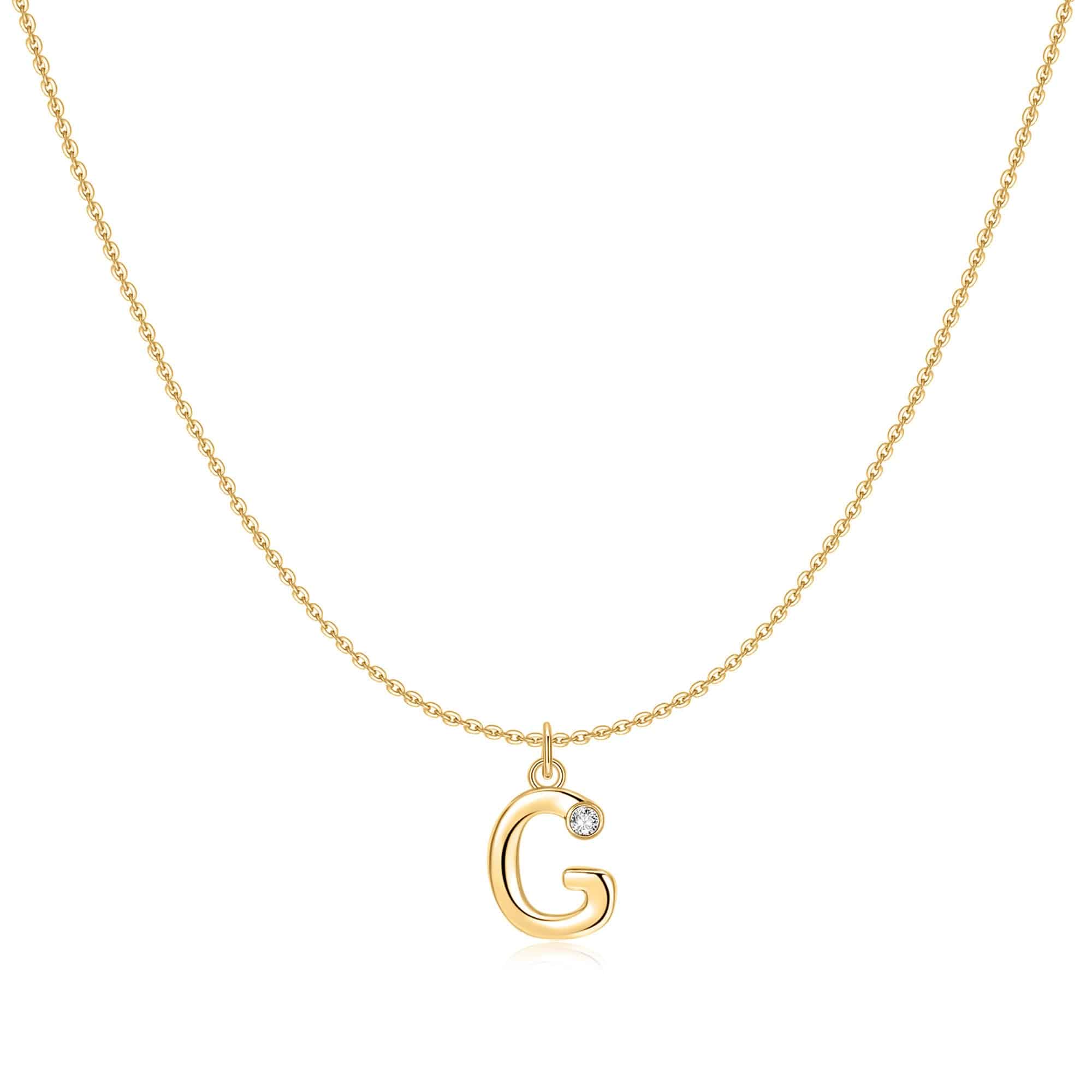 "Initial Glitter" Necklace - SophiaJewels