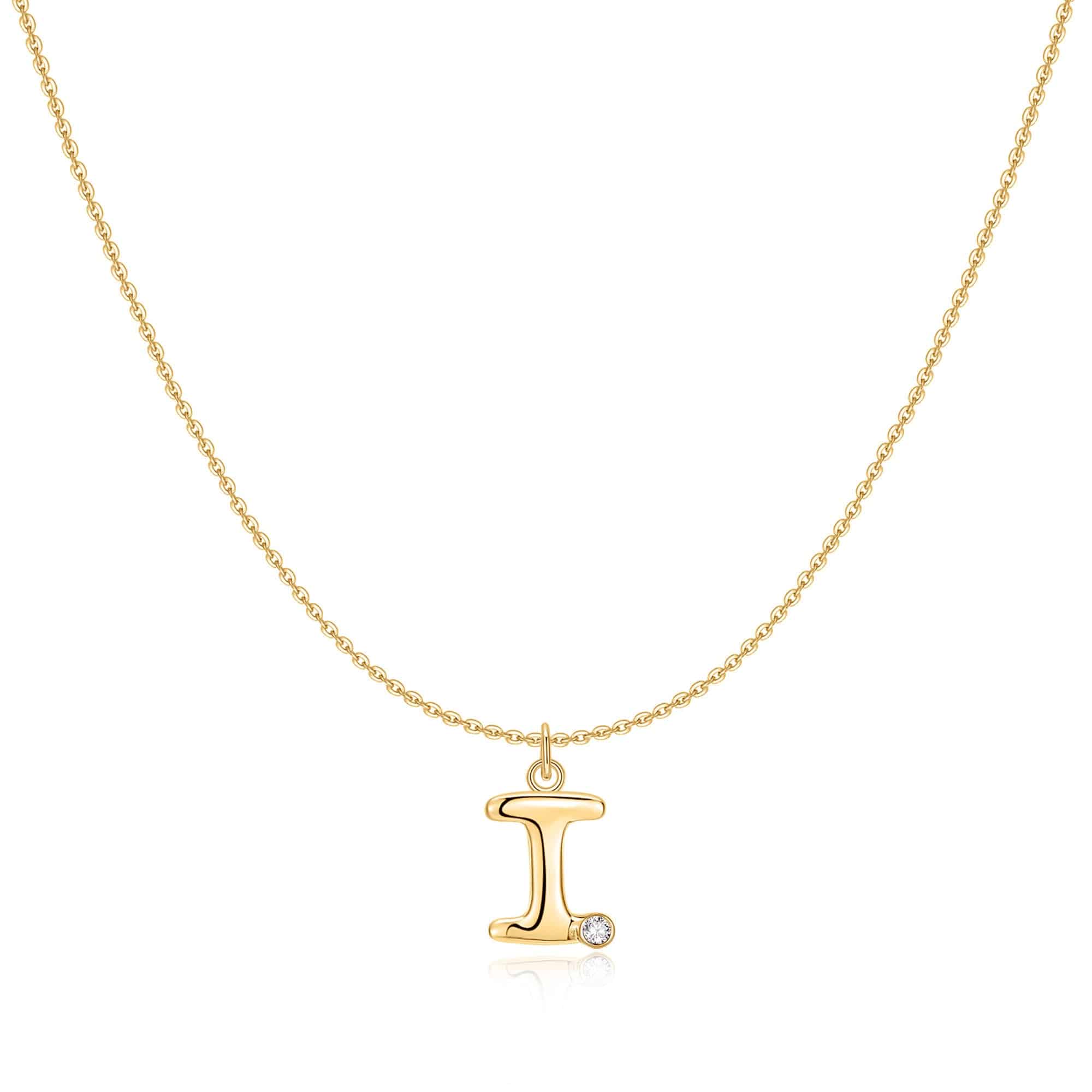 "Initial Glitter" Necklace - SophiaJewels