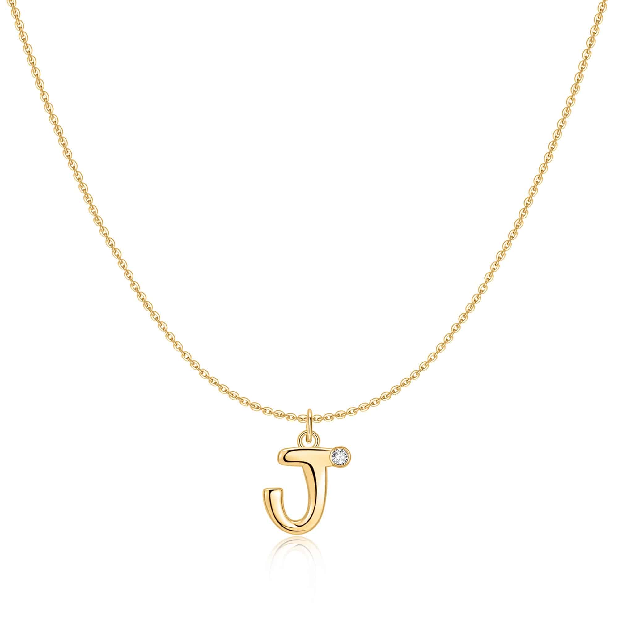 "Initial Glitter" Necklace - SophiaJewels