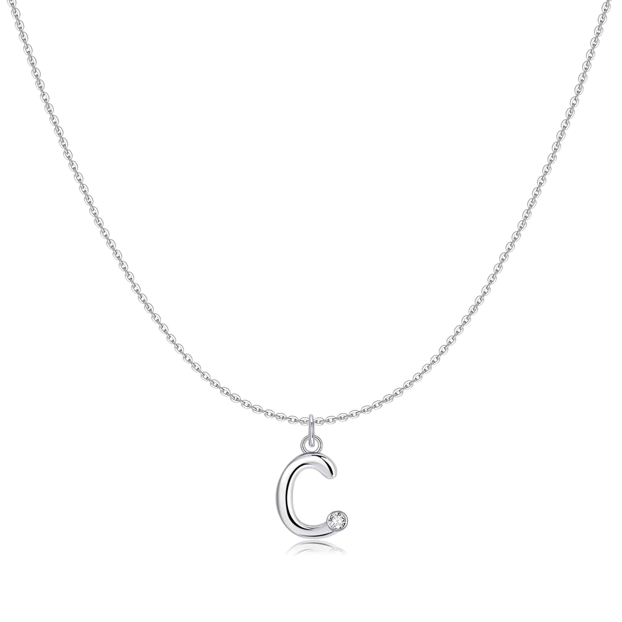 "Initial Glitter" Necklace - SophiaJewels