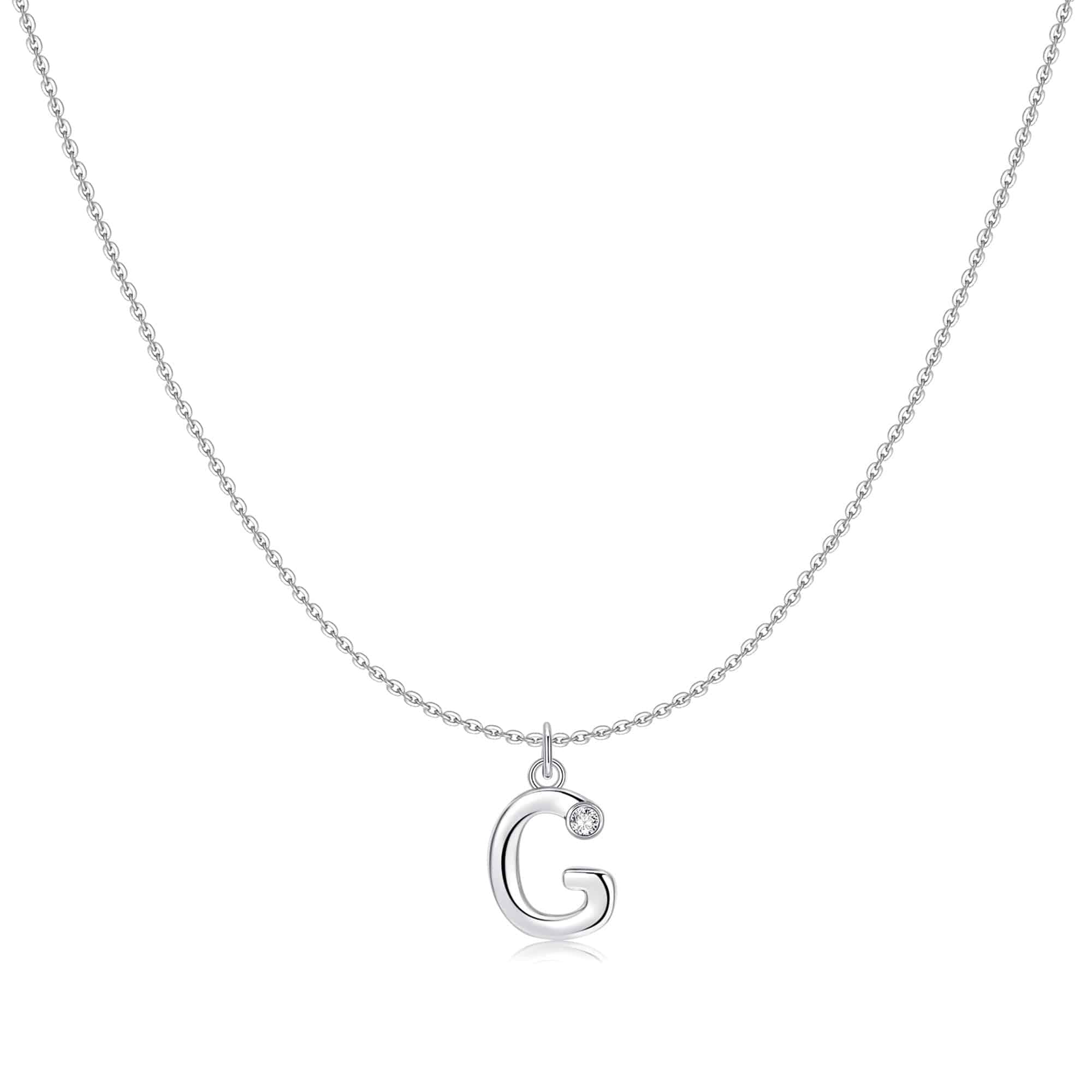 "Initial Glitter" Necklace - SophiaJewels