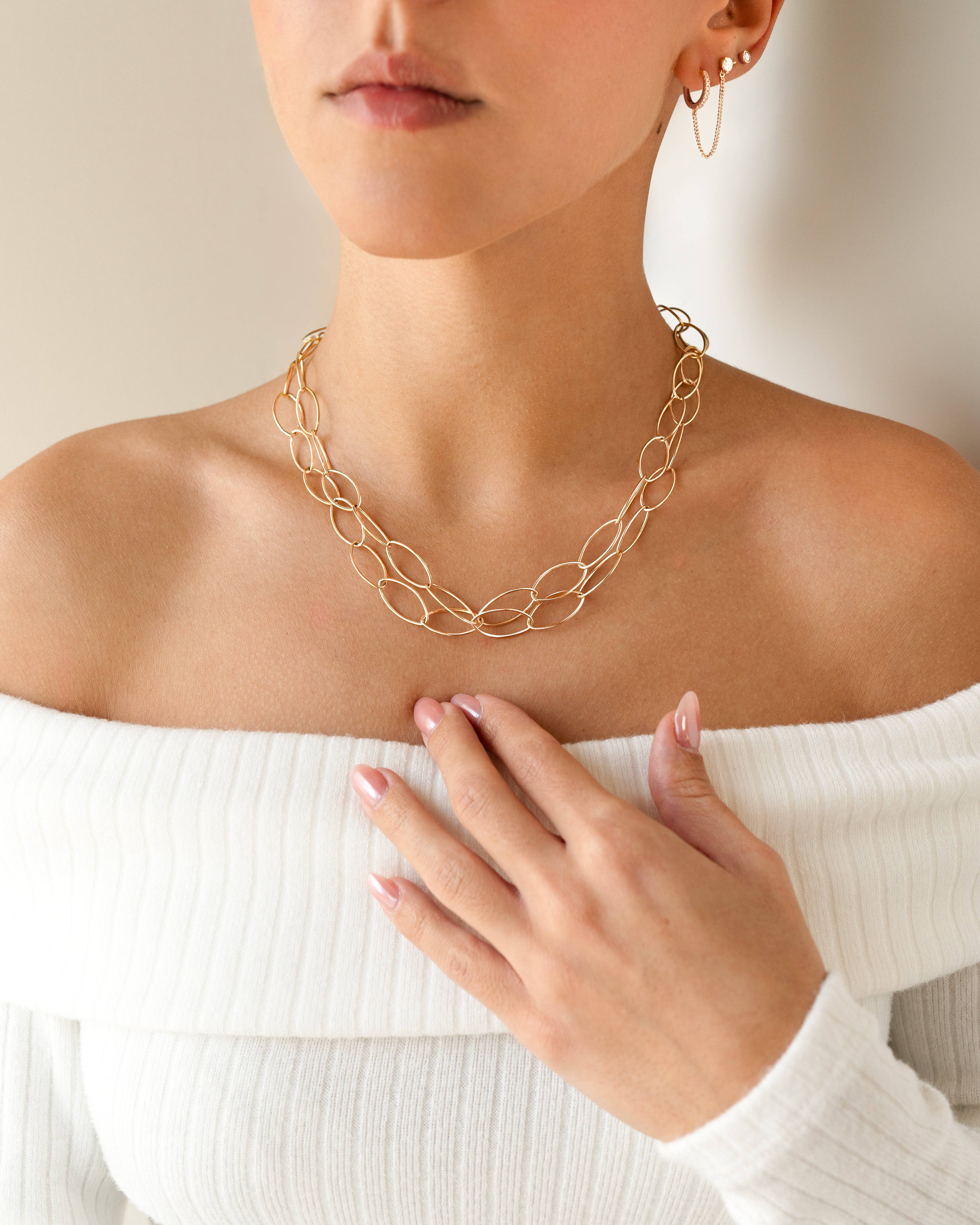 Ovals Necklace - SophiaJewels