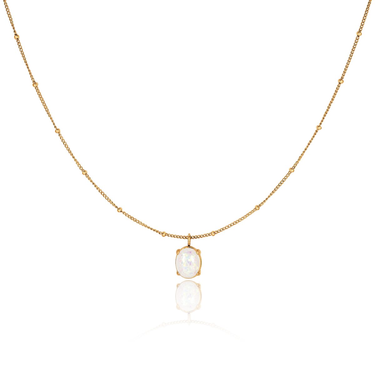 Iridescent Opal Necklace