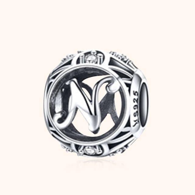 Round Letter Bead