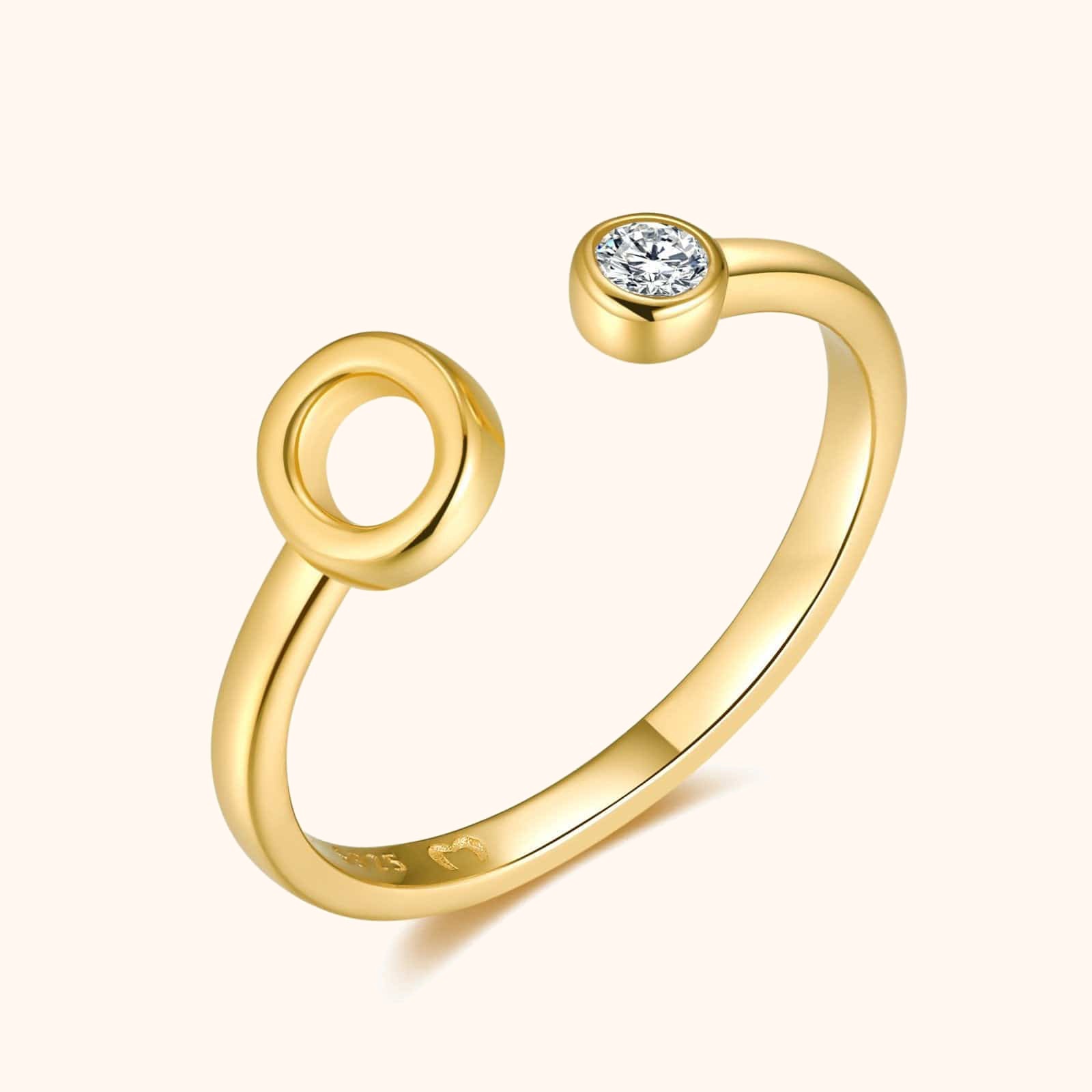 Top Letter Ring - SophiaJewels