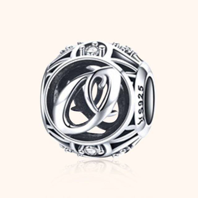 Round Letter Bead