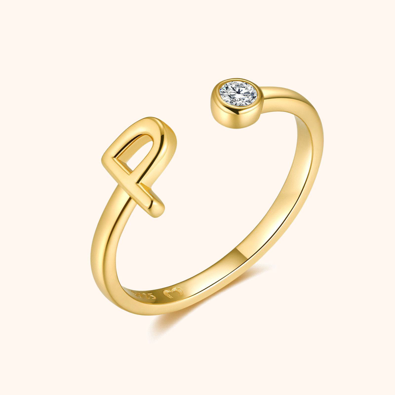 Top Letter Ring - SophiaJewels