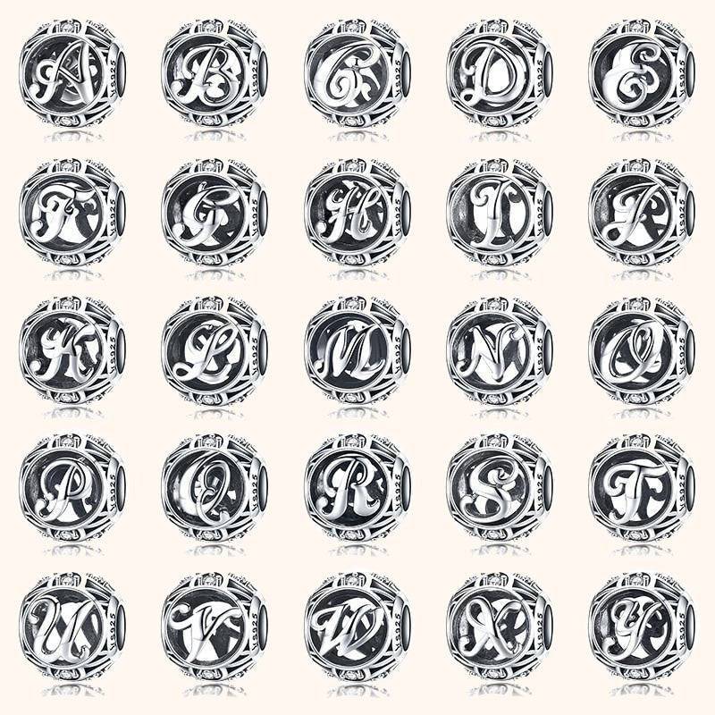 "Round Letter" Bead - SophiaJewels
