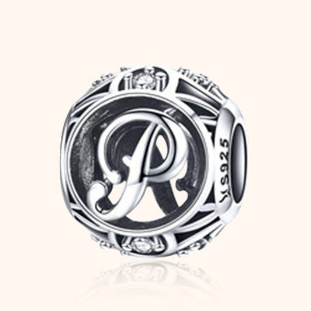 Round Letter Bead