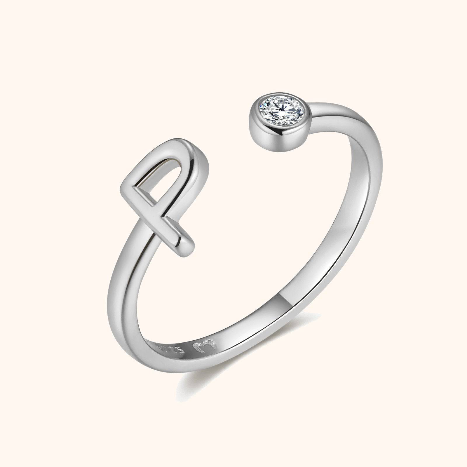 Top Letter Ring - SophiaJewels