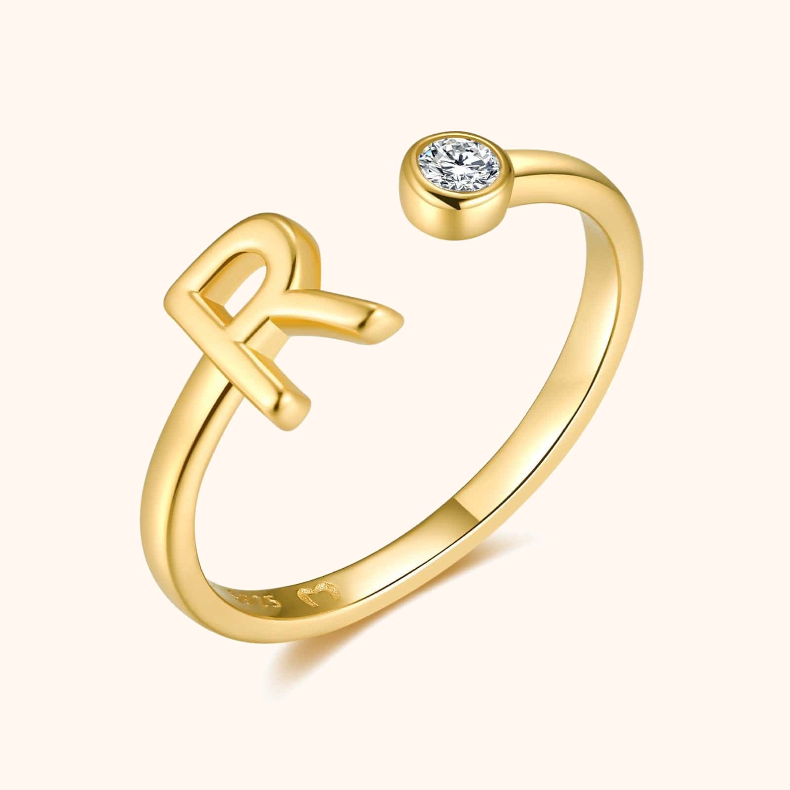 Top Letter Ring - SophiaJewels