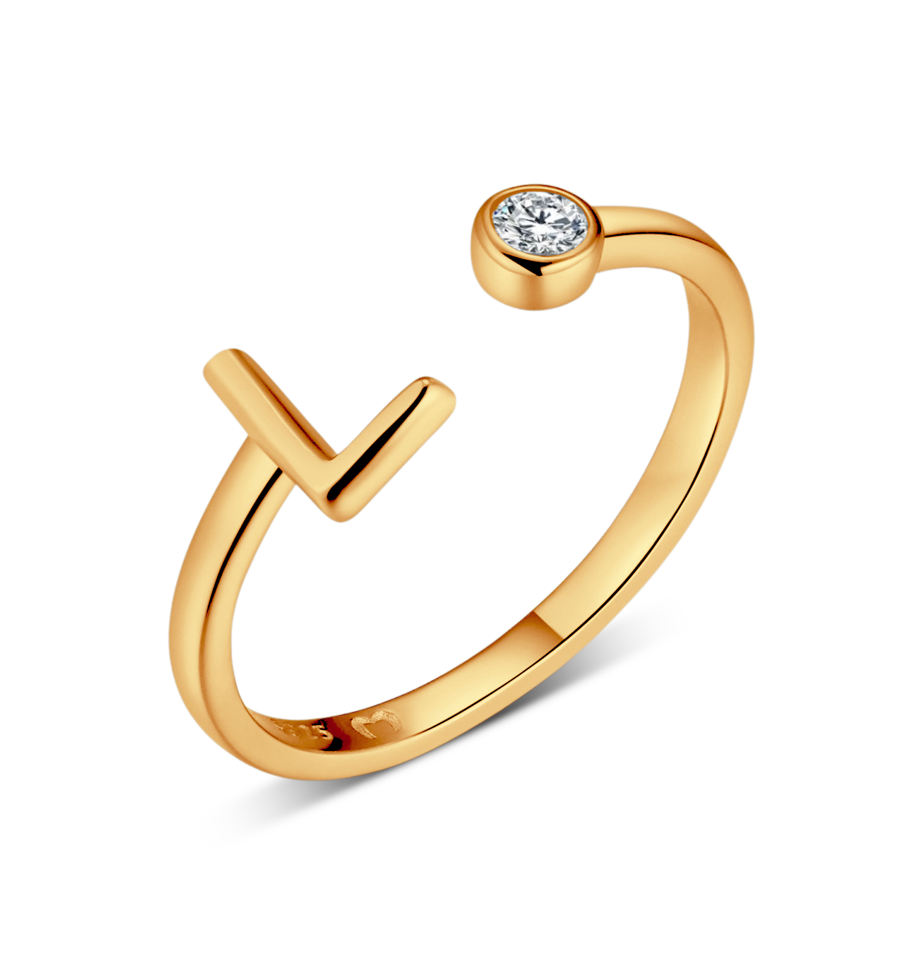 Top Letter Ring