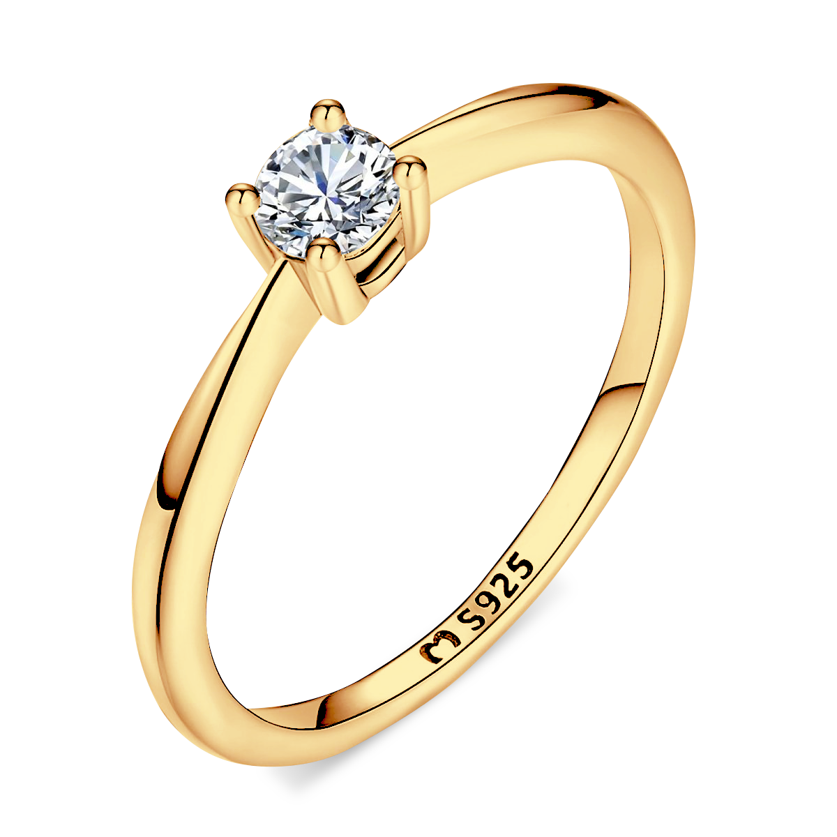 Solitaire Zirconia Ring