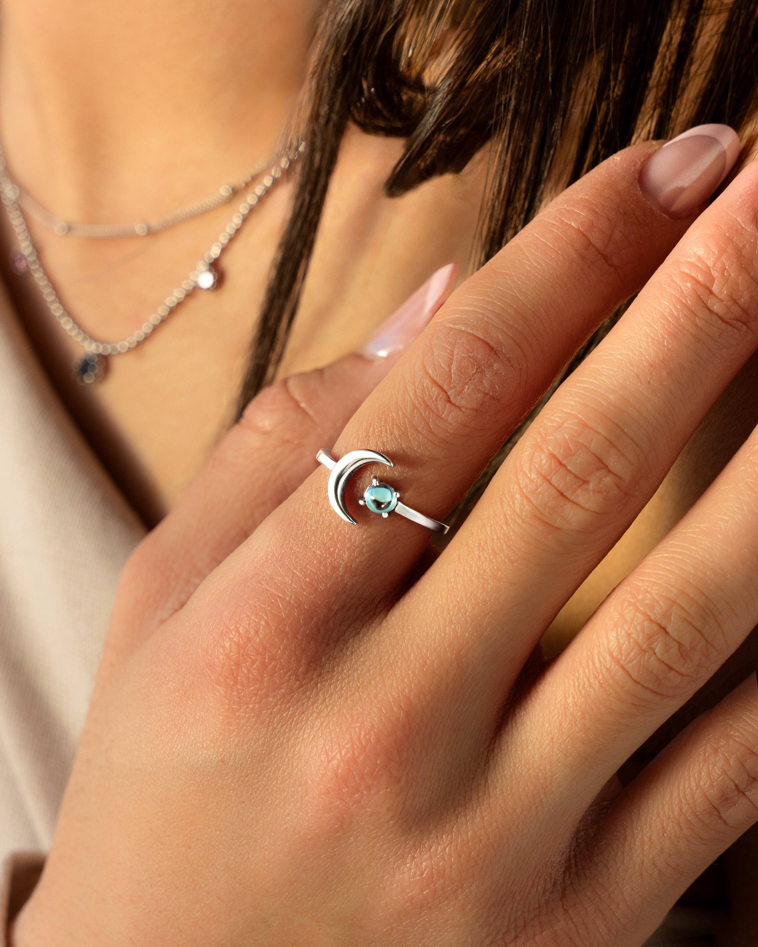 Waning Moon Ring - SophiaJewels
