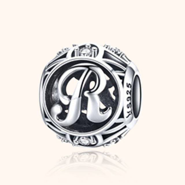 Round Letter Bead
