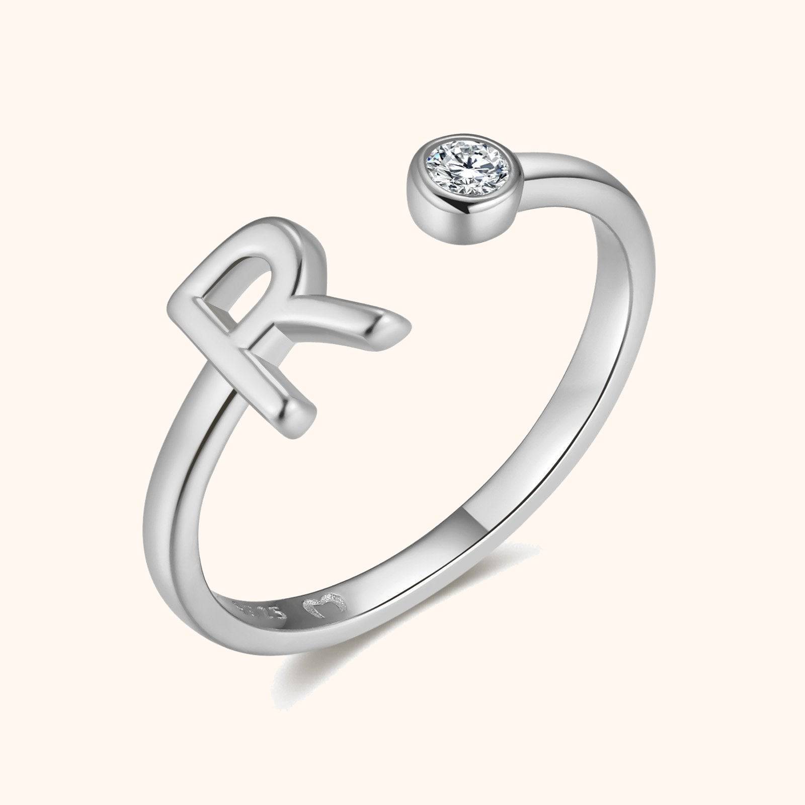 Top Letter Ring - SophiaJewels