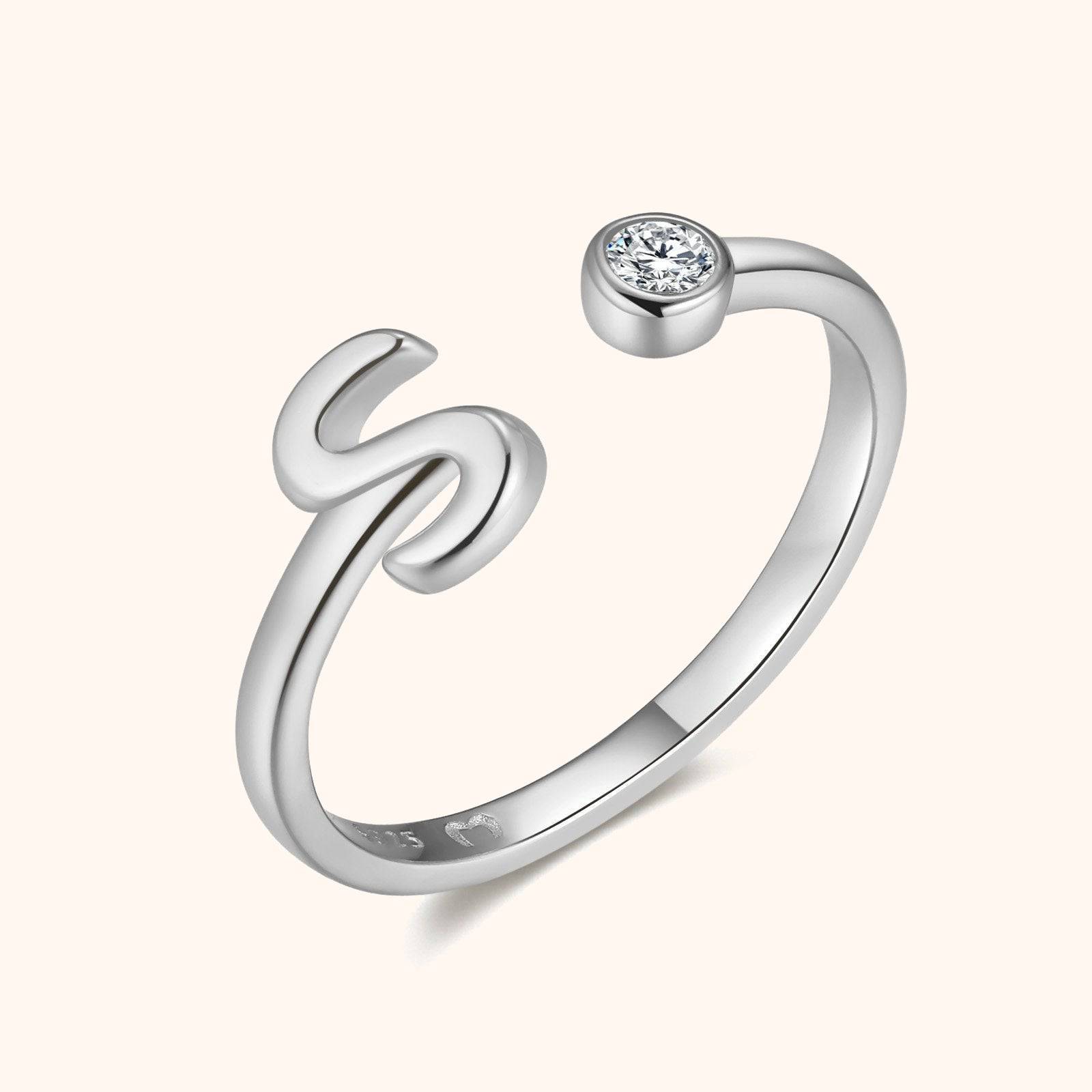 Top Letter Ring - SophiaJewels