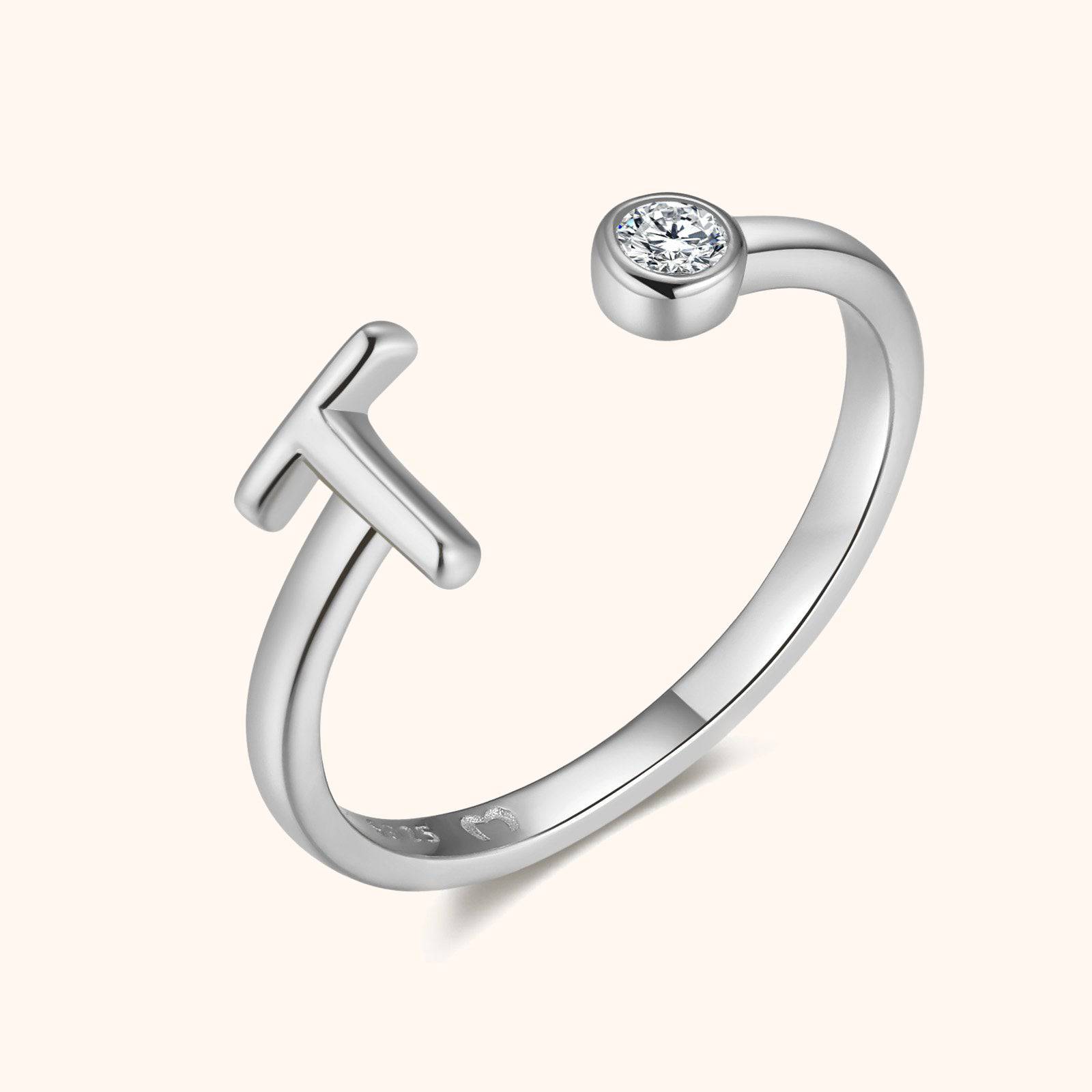 Top Letter Ring - SophiaJewels