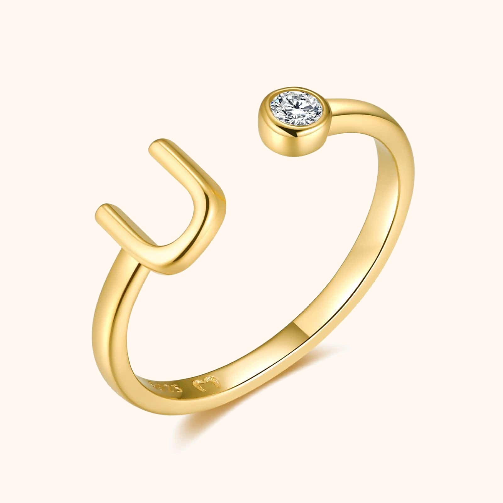 Top Letter Ring - SophiaJewels