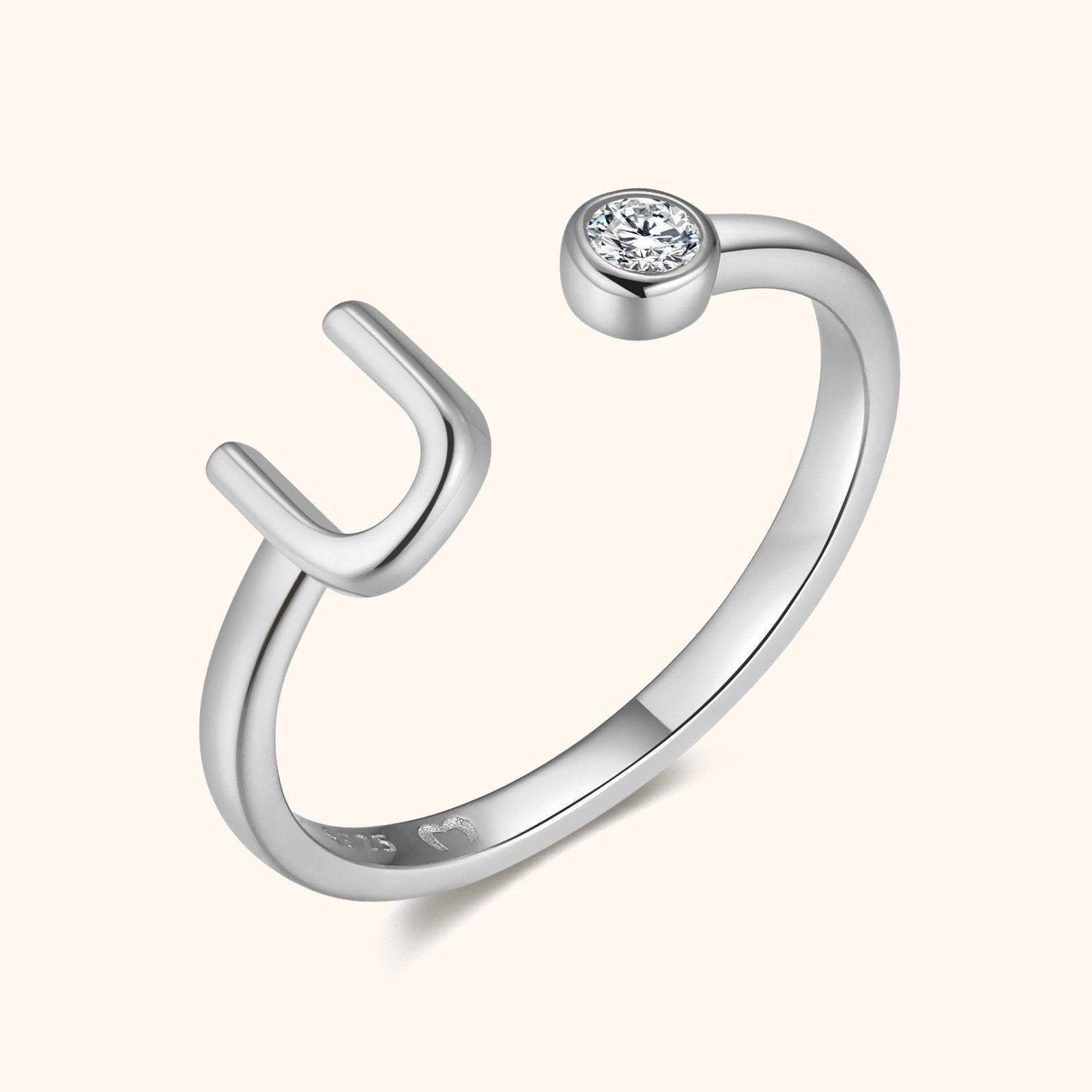 Top Letter Ring - SophiaJewels