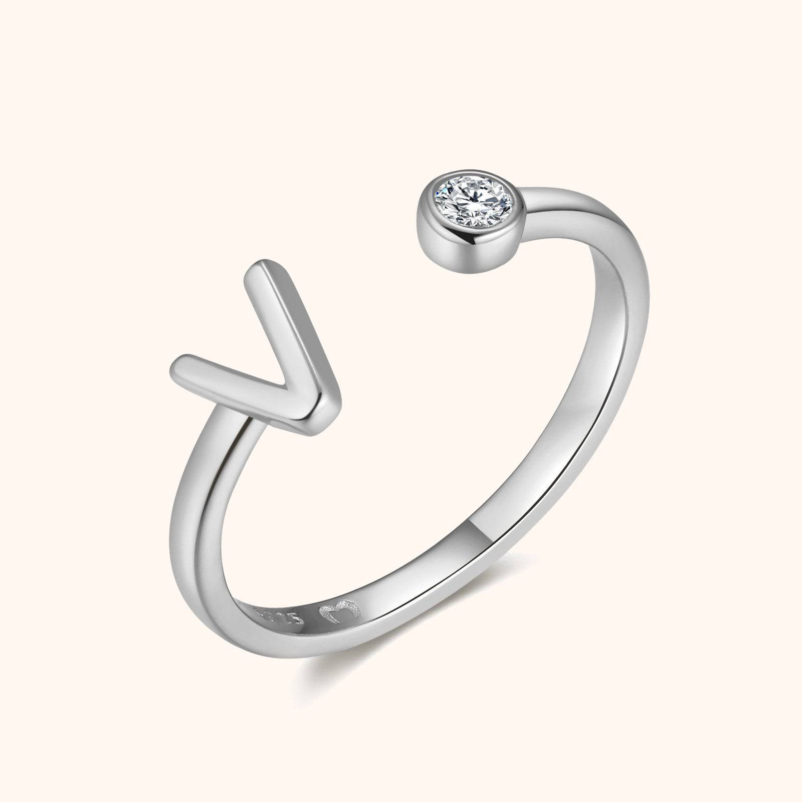 Top Letter Ring - SophiaJewels