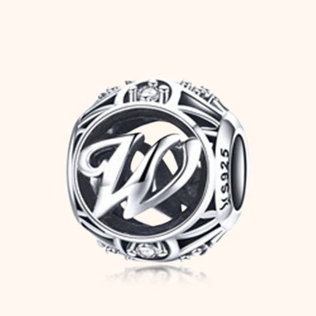 Round Letter Bead