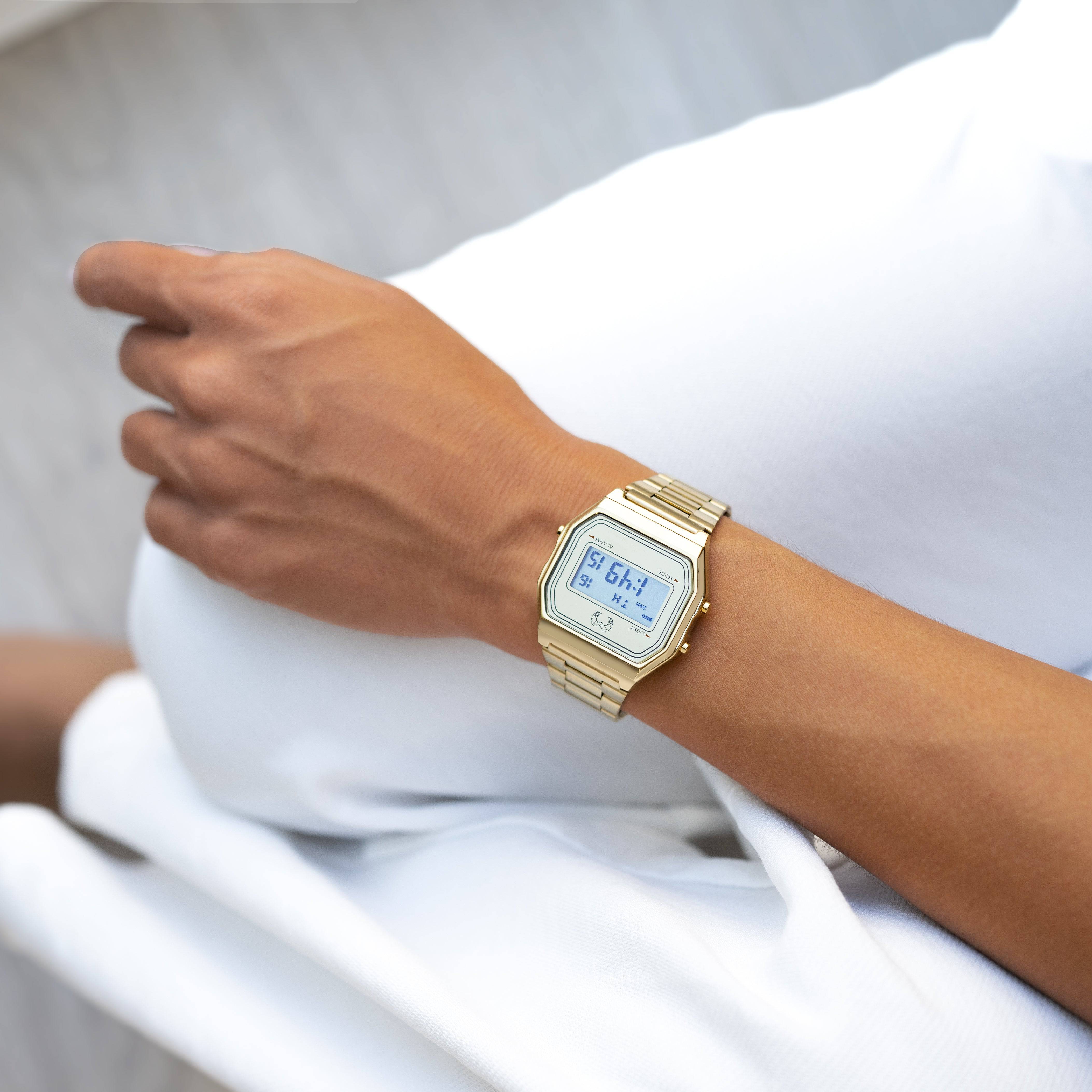 Vintage Digital Watch ~ Gold - SophiaJewels