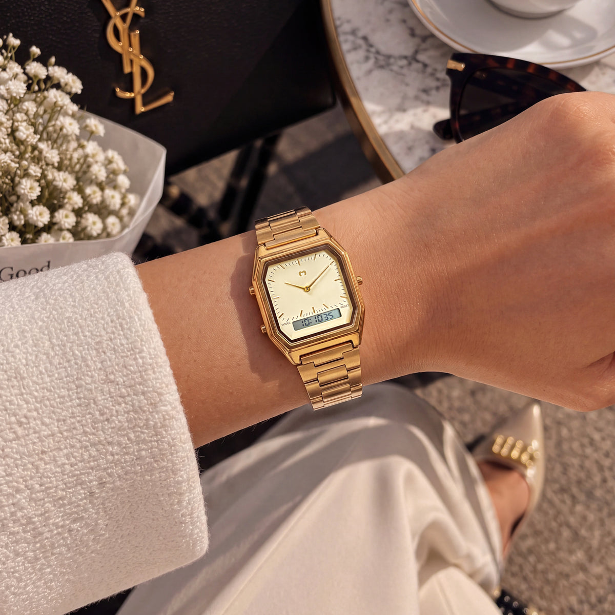Vintage Retro Watch ~ Gold-Beige