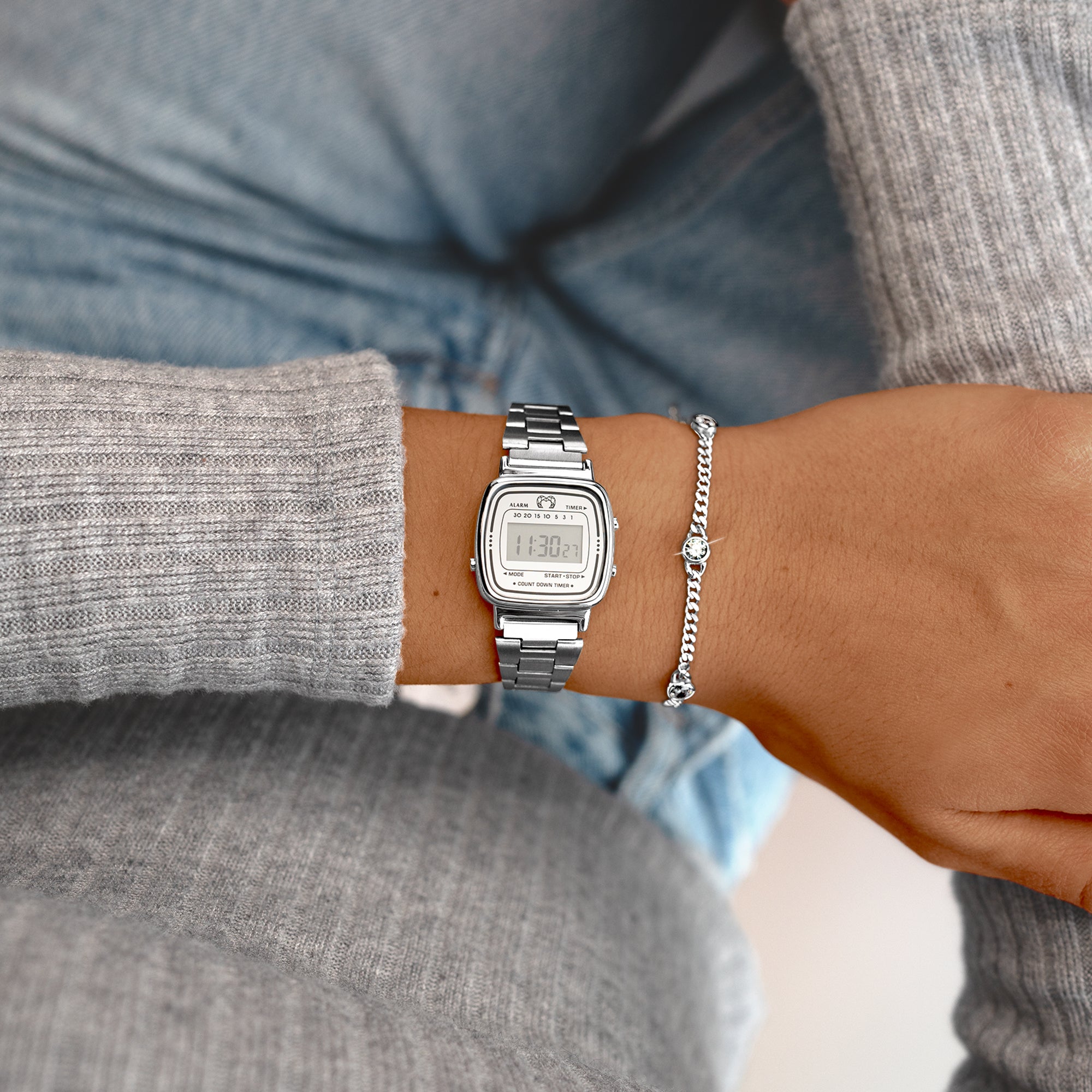 Vintage Mini Watch ~ Silver