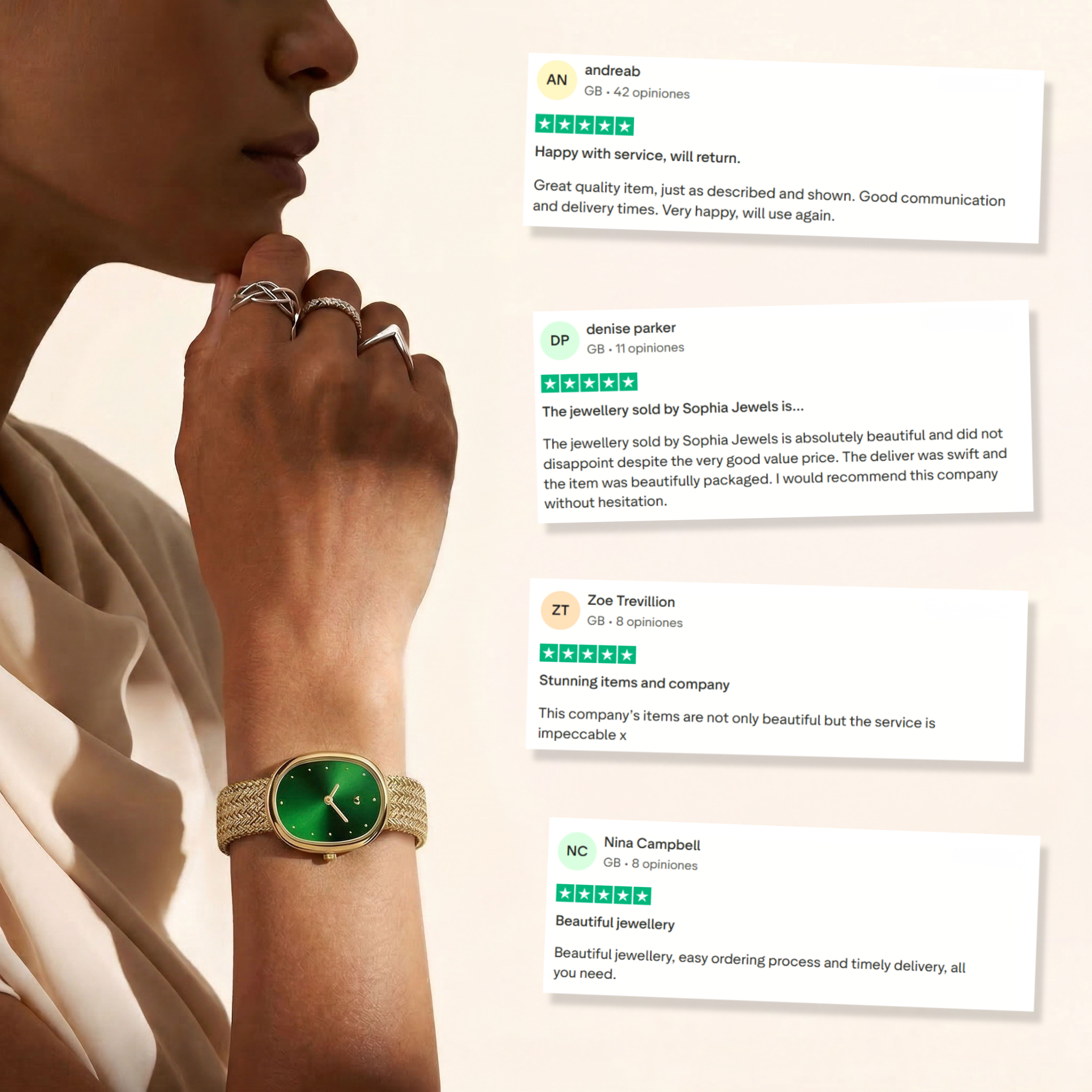 Vintage Royal Watch ~ GoldGreen