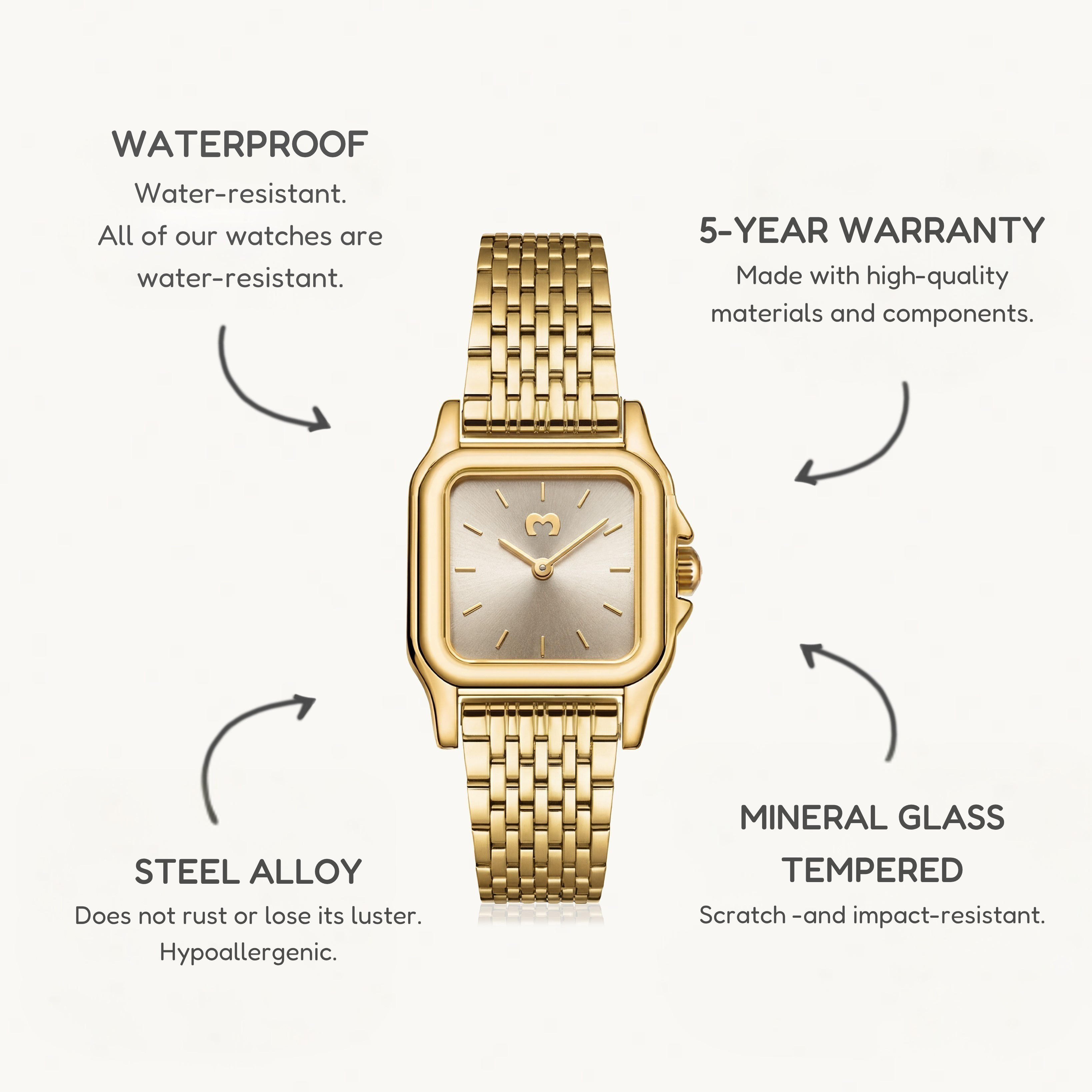Hampton Watch ~ Gold Champagne