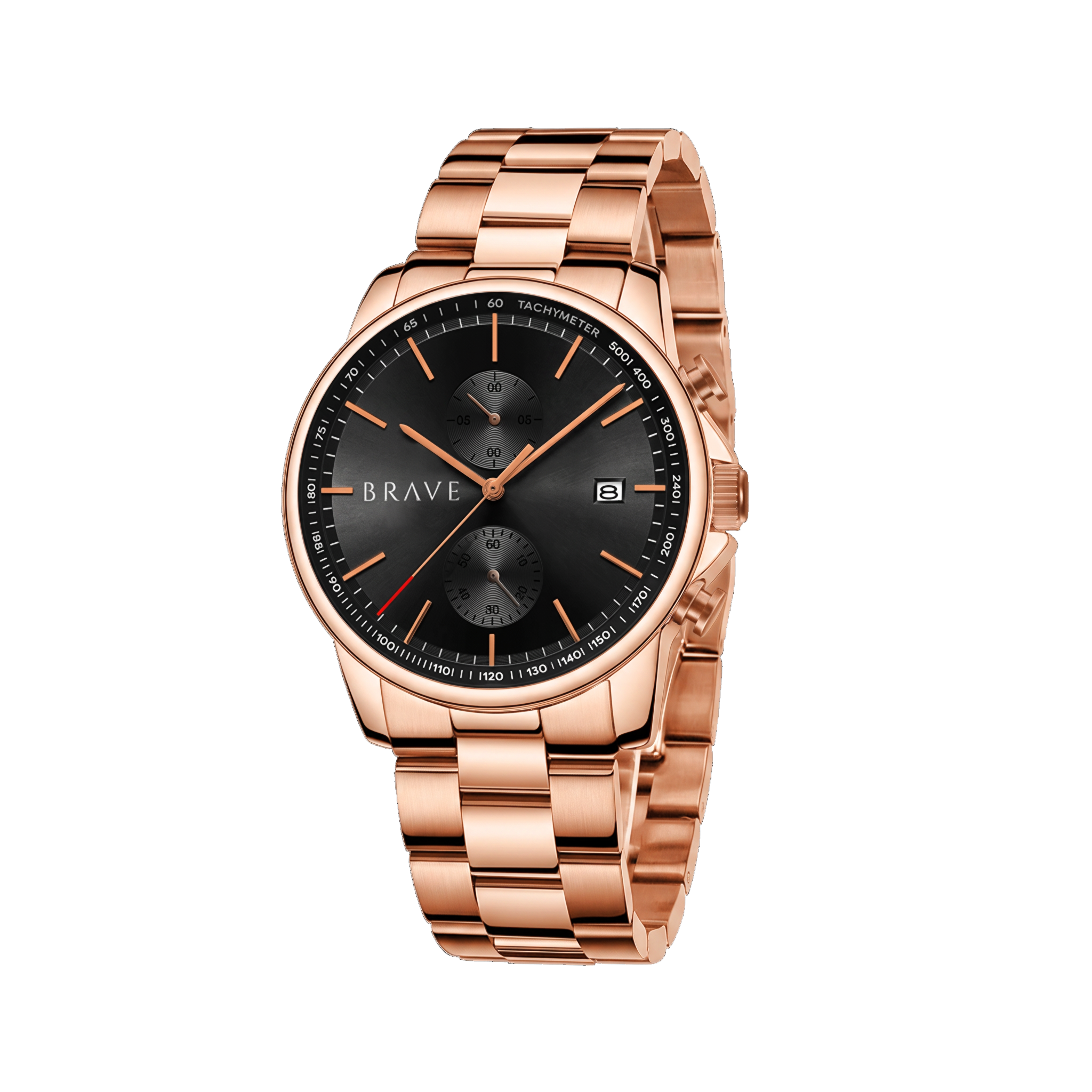 Monarch ~ Rose Gold-Black Watch BRAVE