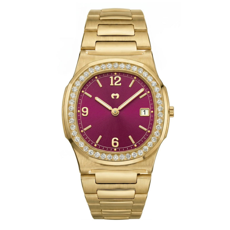 Prestige Watch ~ Gold-Garnet