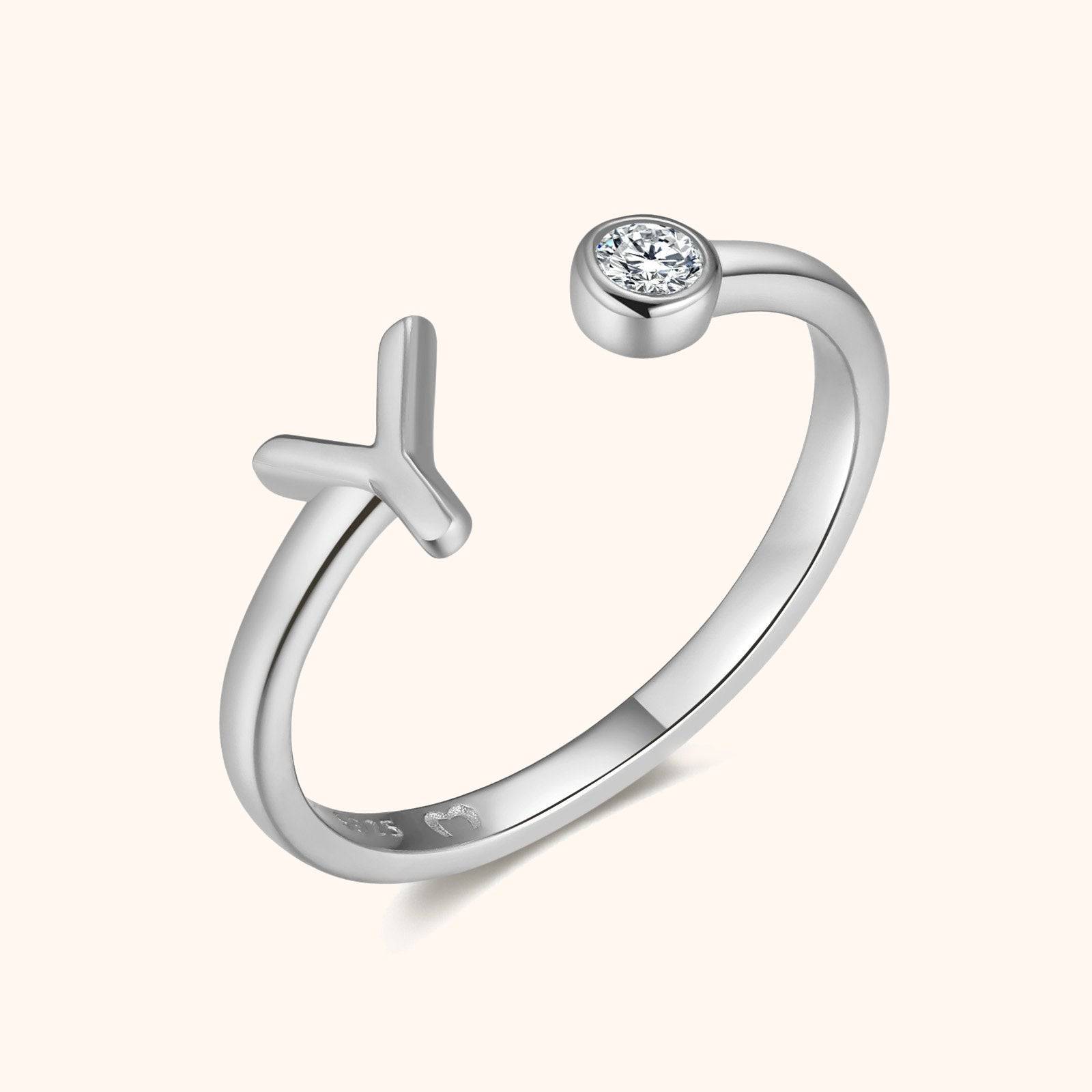 Top Letter Ring - SophiaJewels