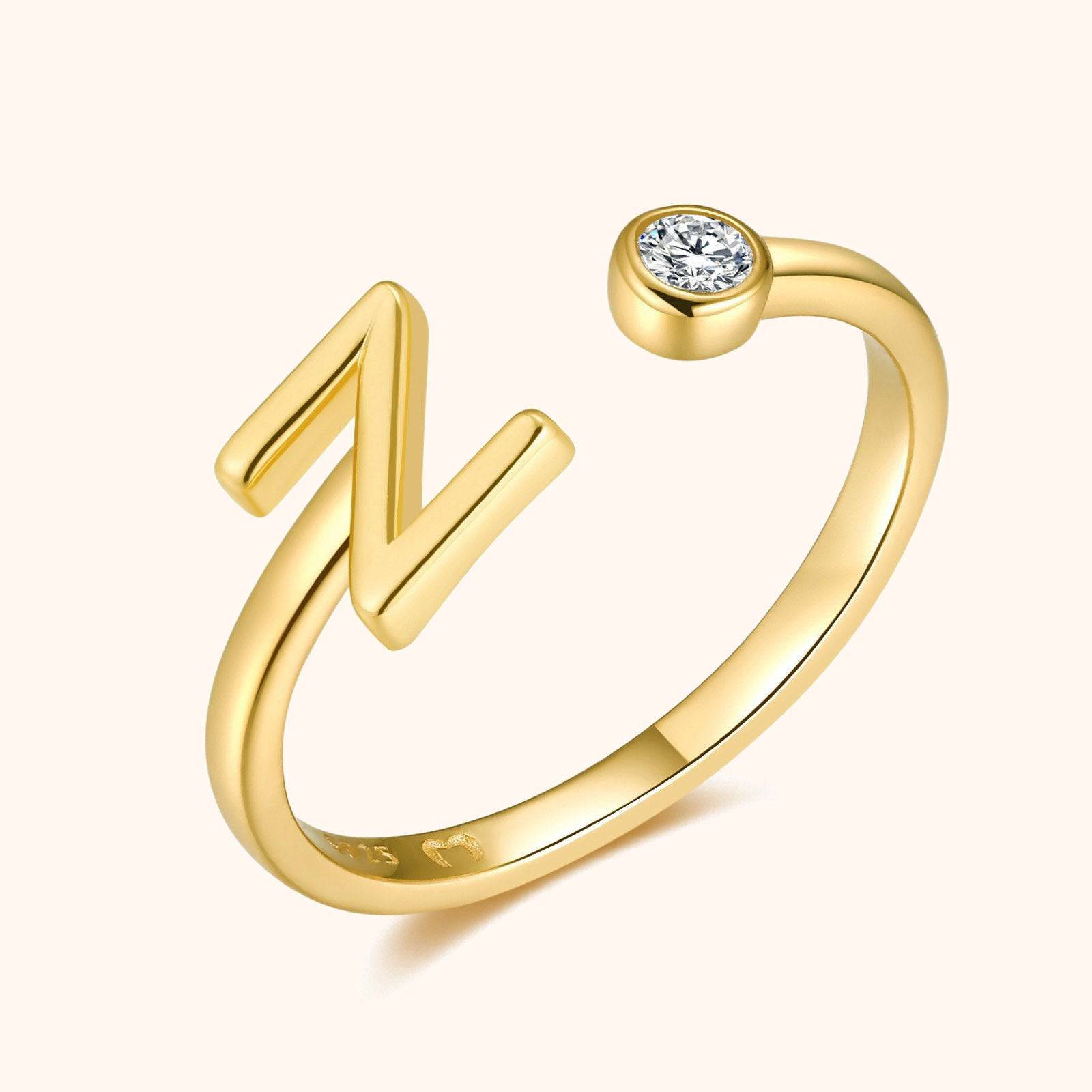 Top Letter Ring - SophiaJewels