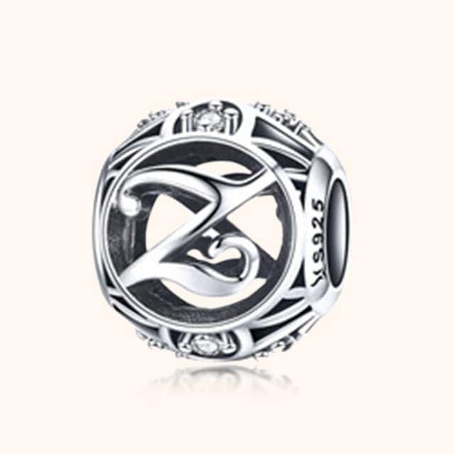 Round Letter Bead