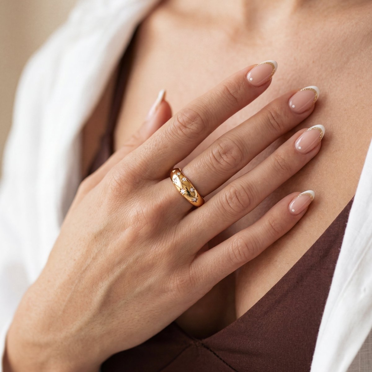 Reflective Stars Ring