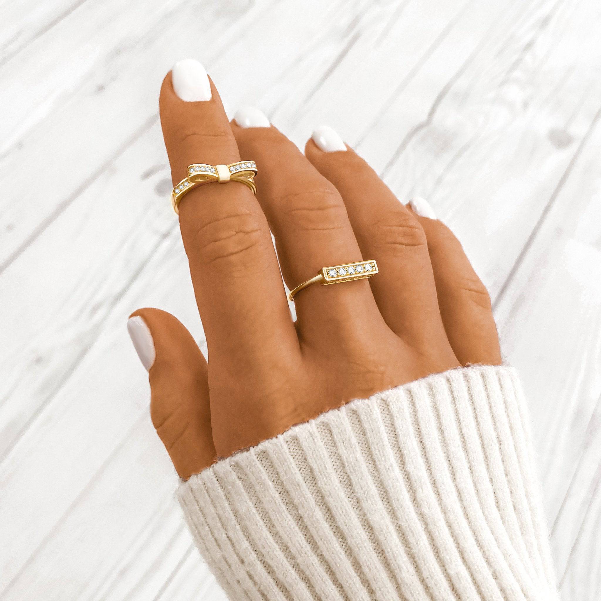 "Elegant Bow" Ring - SophiaJewels