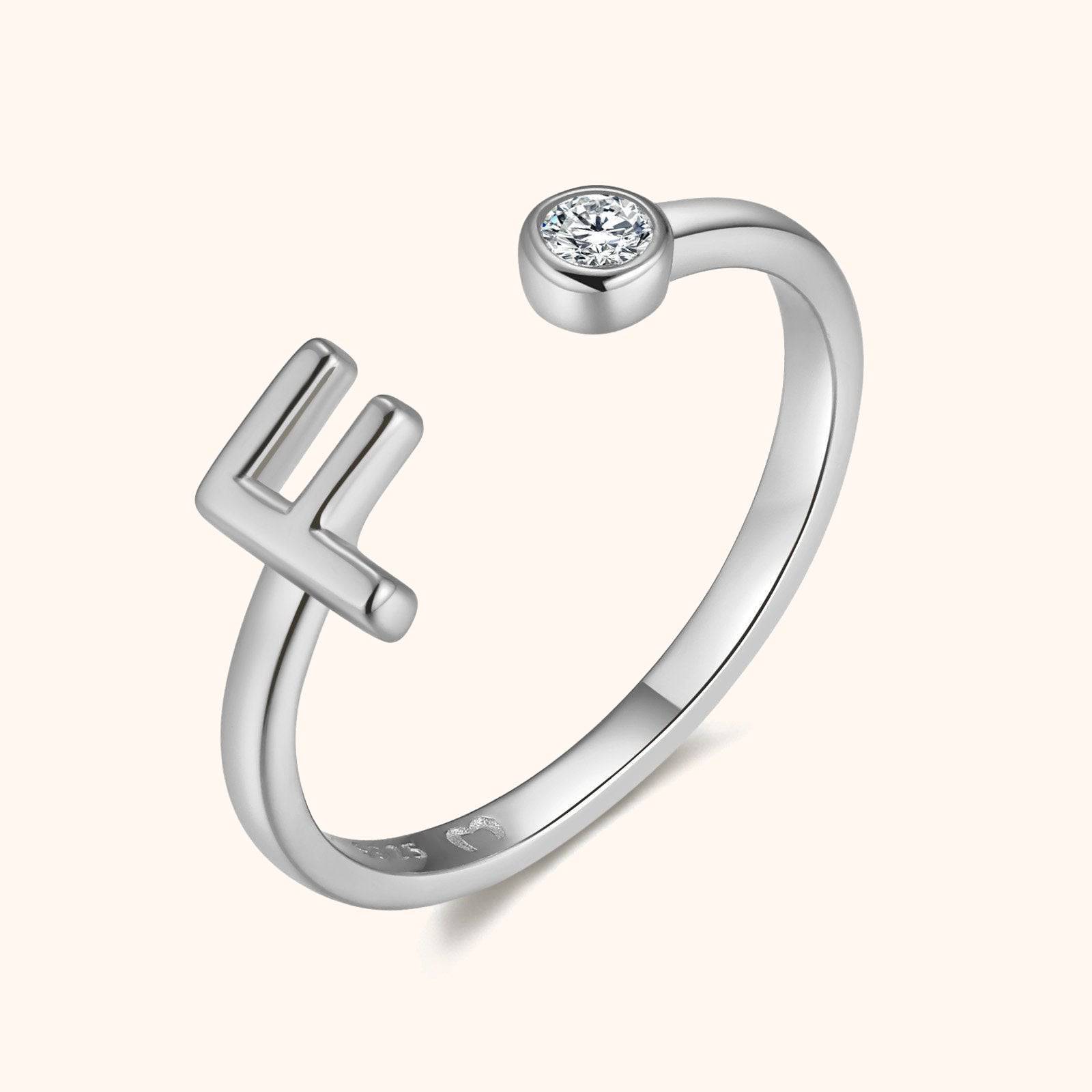 Top Letter Ring - SophiaJewels