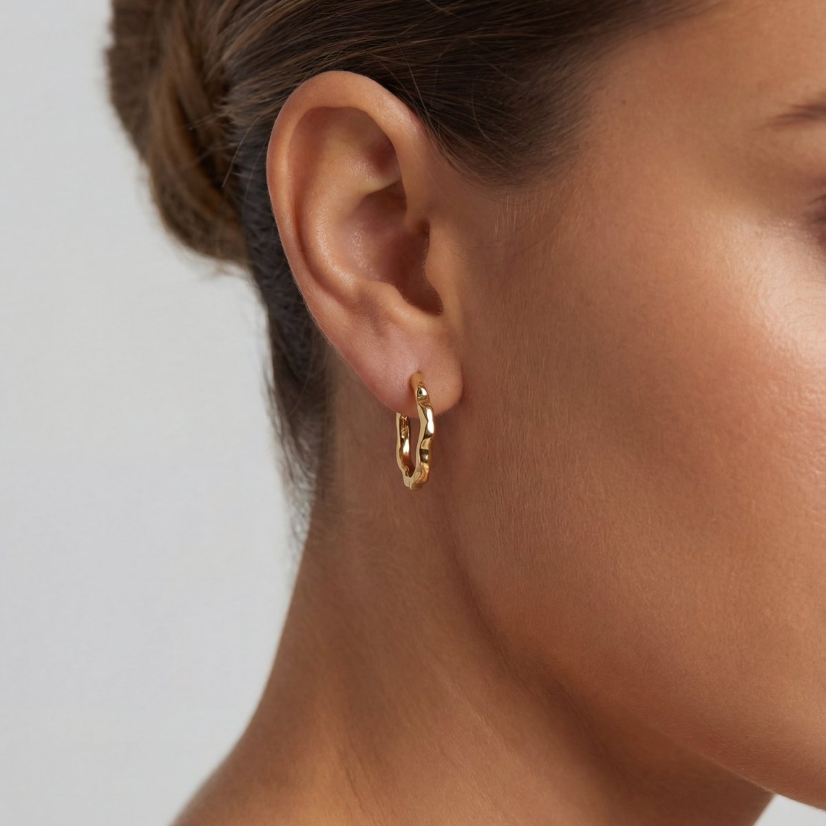 Wave Hoop Earrings