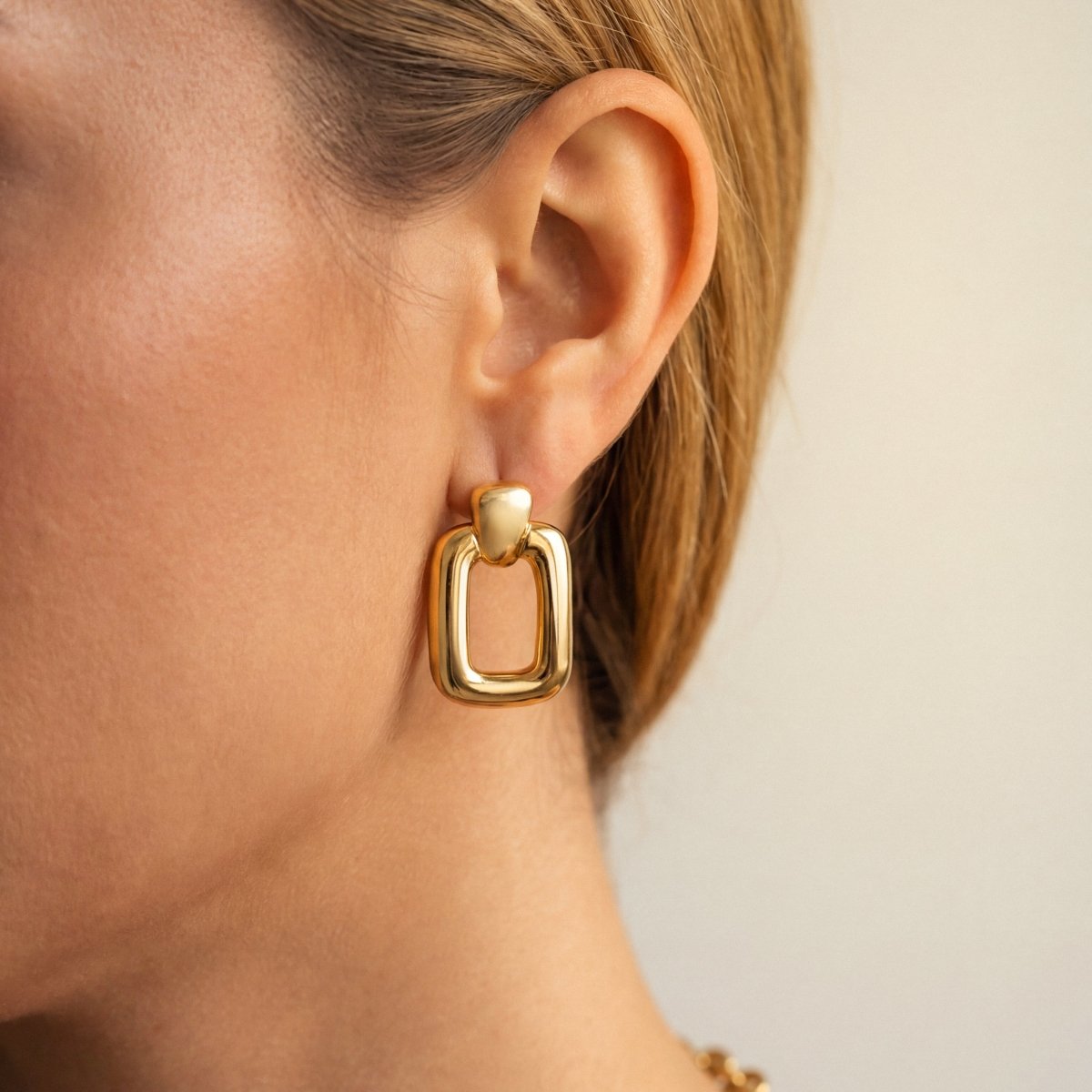 Rectangular Hoop Earrings