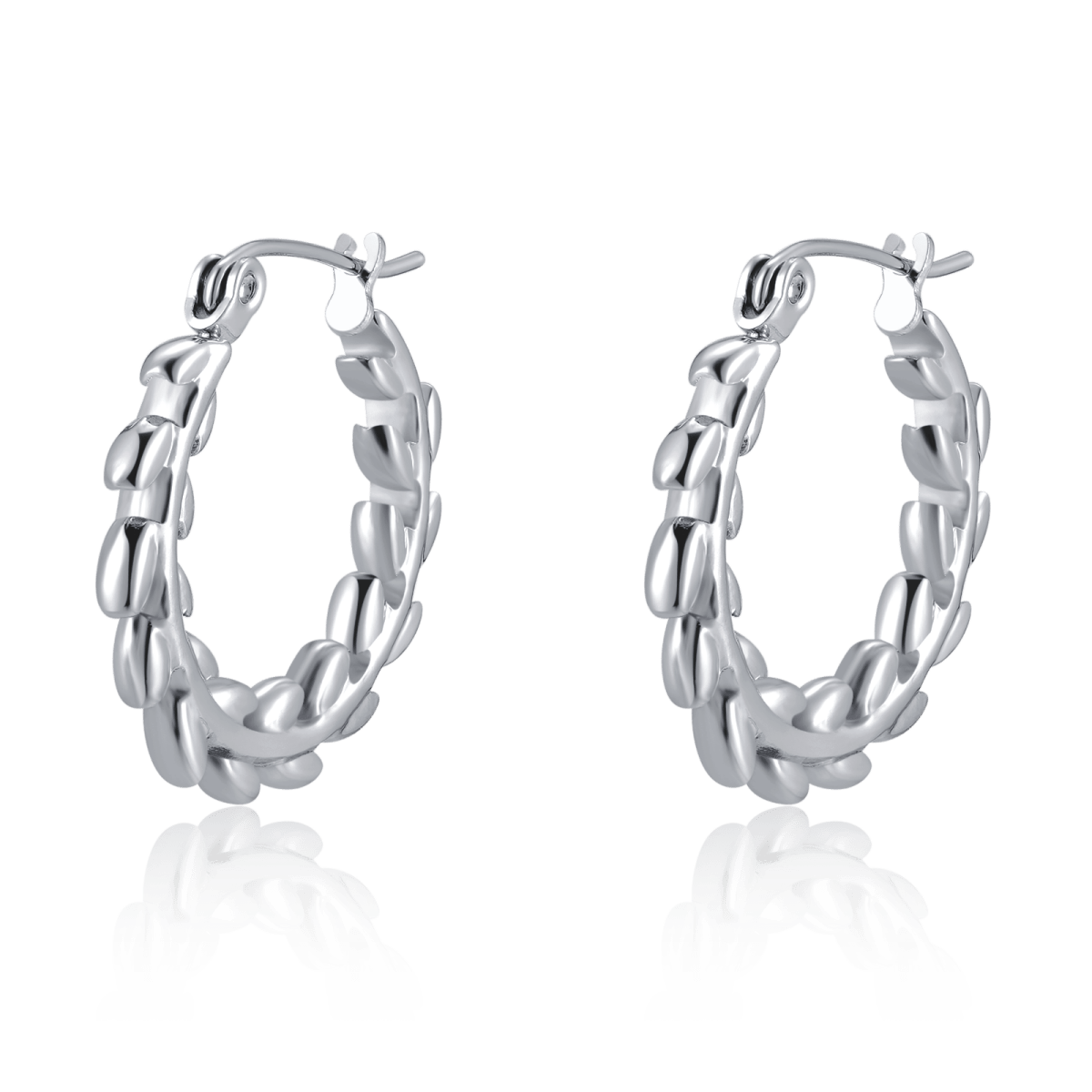 Threaded Hoop Earrings - SophiaJewels