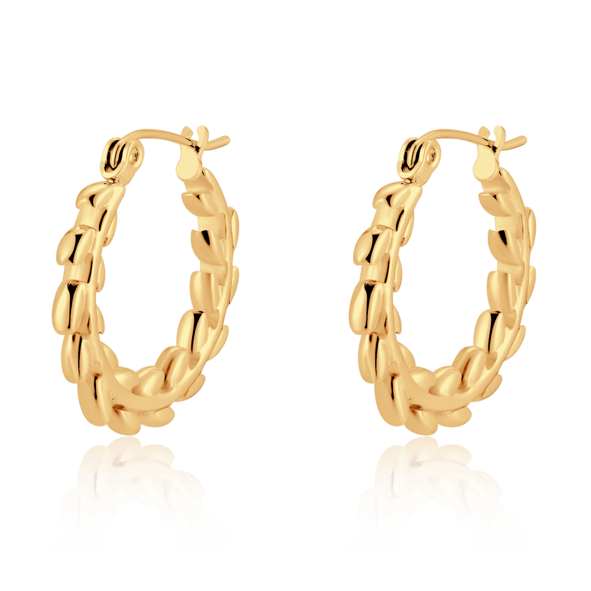 Threaded Hoop Earrings - SophiaJewels